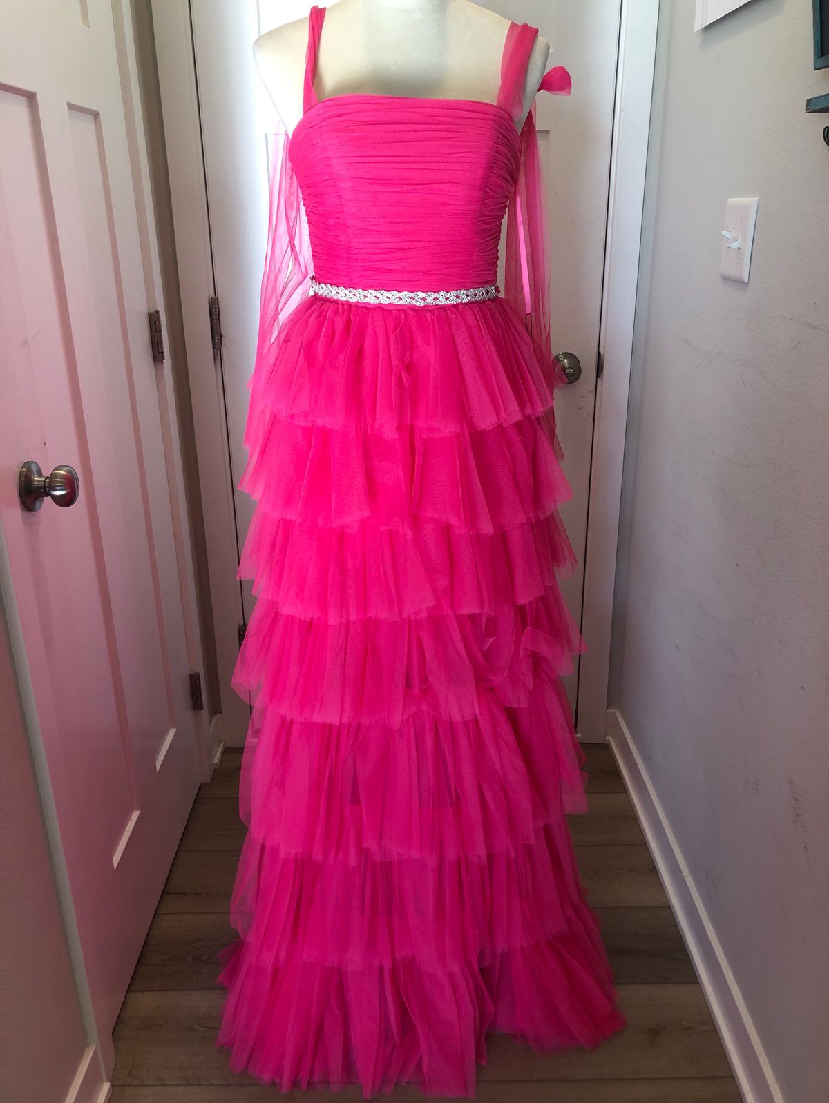Amelia Couture Size 6 Pink A-line Dress on Queenly