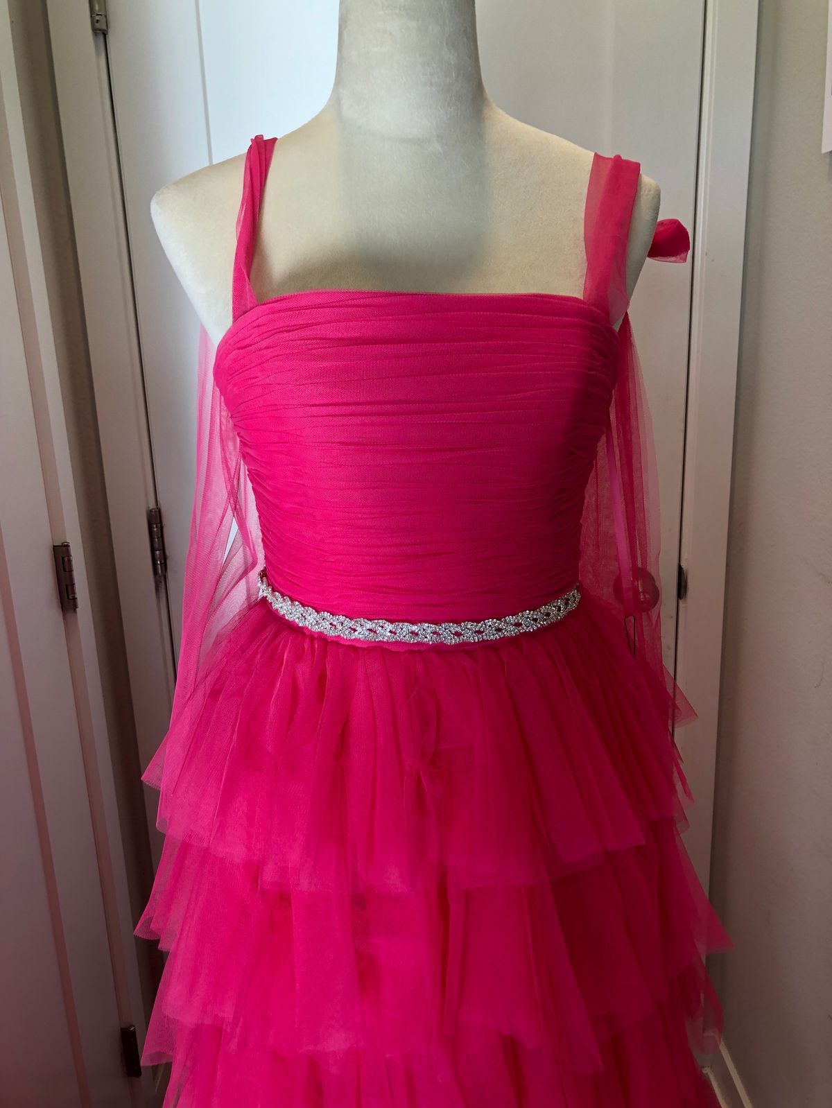 Amelia Couture Size 6 Pink A-line Dress on Queenly