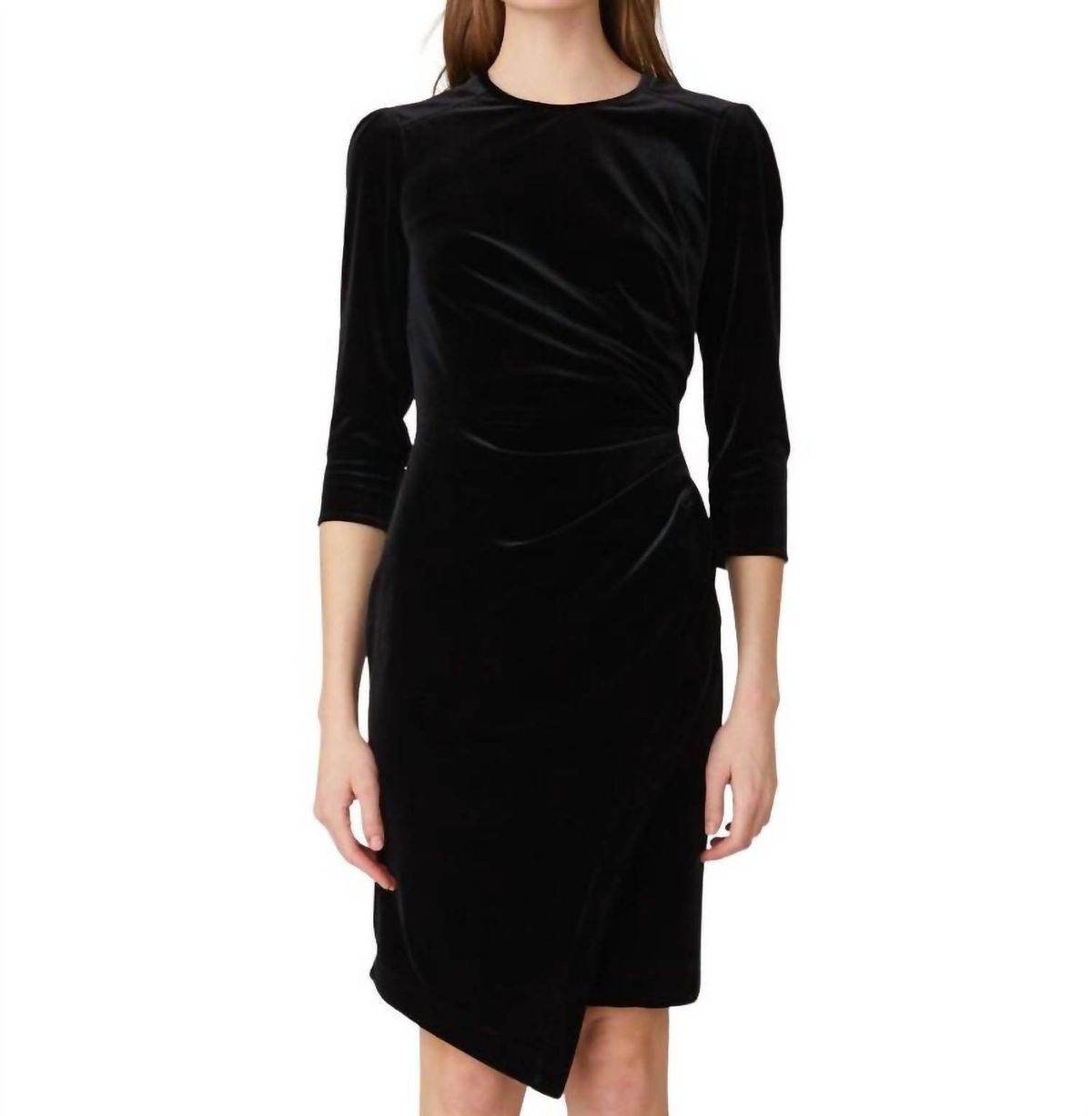 Style 1-3497528897-649 Shoshanna Size 2 Velvet Black Cocktail Dress on Queenly