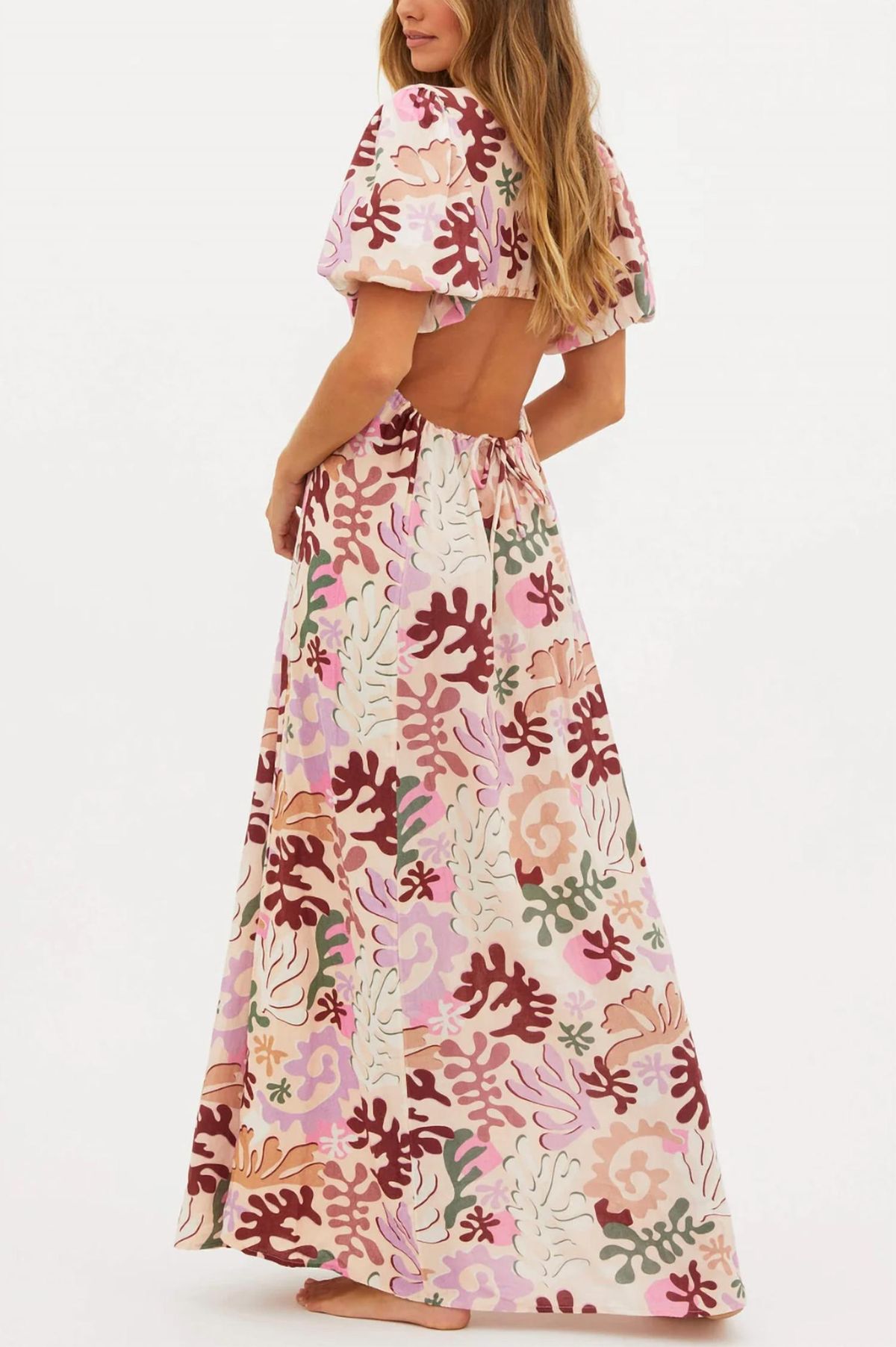 Style 1-3524047177-2696 Beach Riot Size L Pink Floor Length Maxi on Queenly