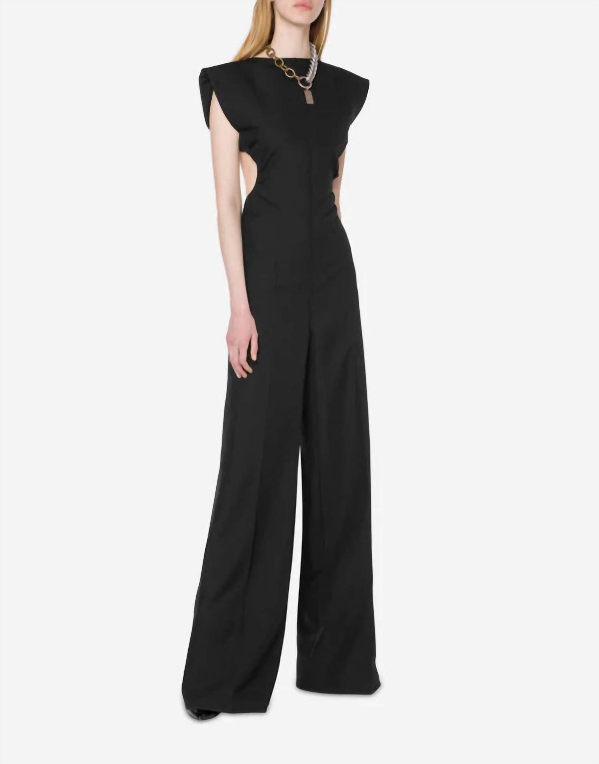 Style 1-3573068012-1615 Philosophy di Lorenzo Serafini Plus Size 44 Pageant Black Formal Jumpsuit on Queenly