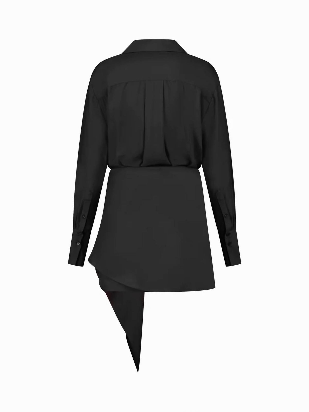Style 1-378450612-1130 GAUGE 81 Plus Size 34 Long Sleeve Satin Black Cocktail Dress on Queenly