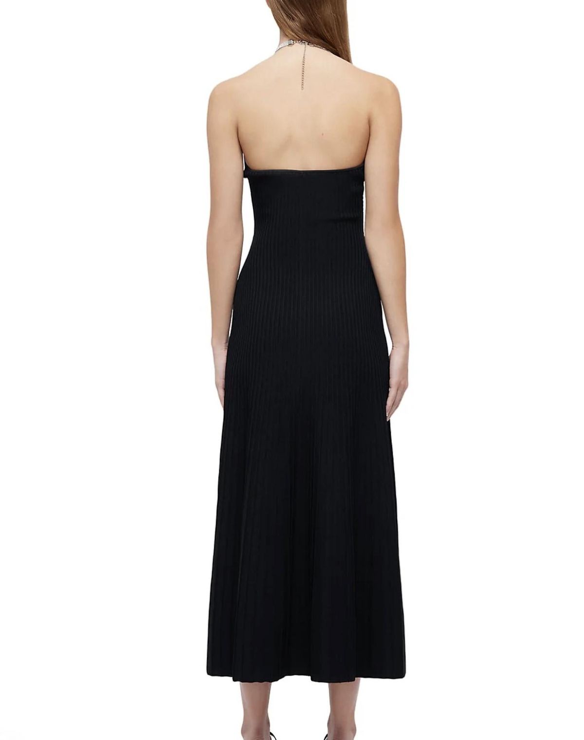 Style 1-3826859987-2901 JONATHAN SIMKHAI Size M Halter Sequined Black Cocktail Dress on Queenly