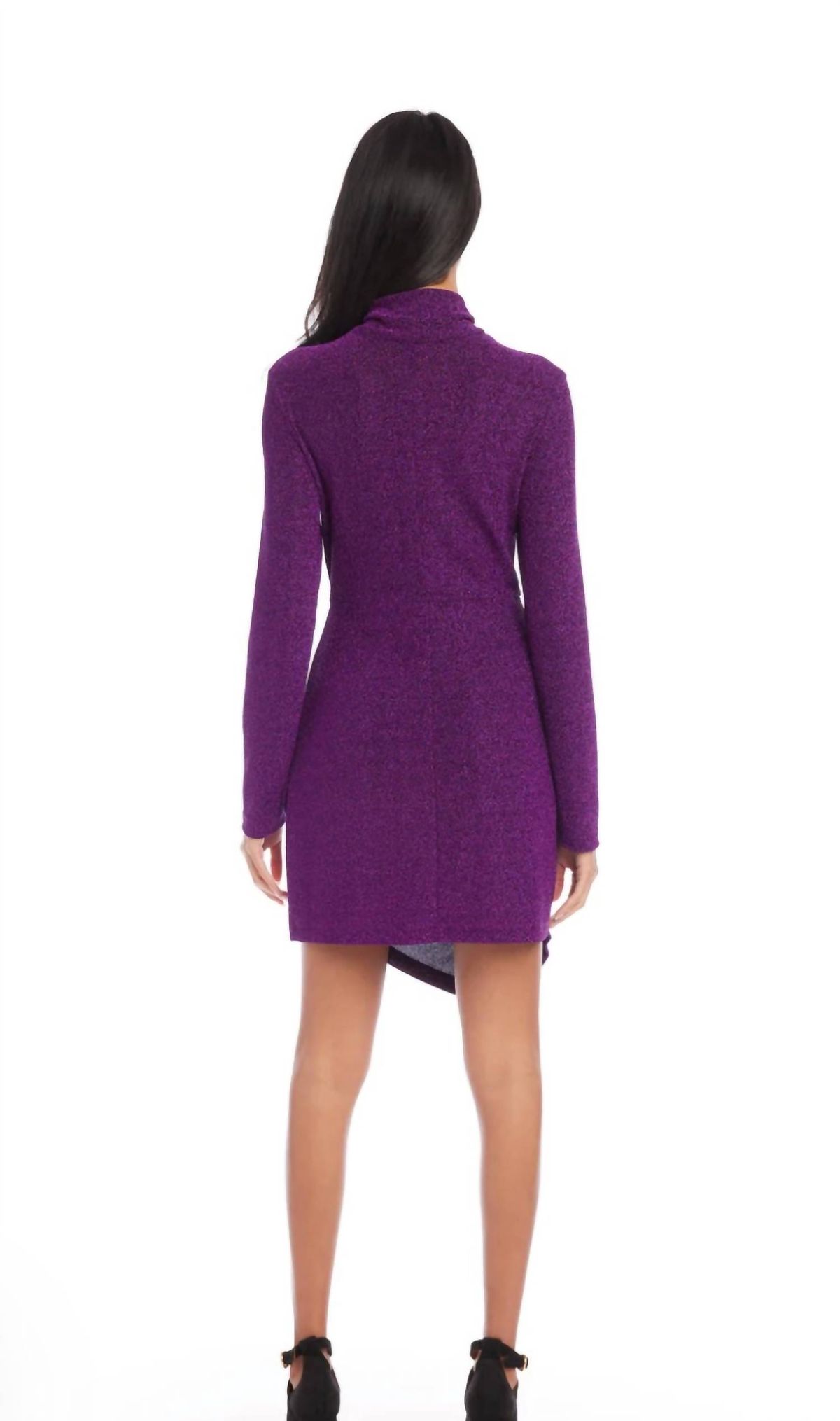 Style 1-3897050248-2696 Fifteen Twenty Size L Long Sleeve Purple Cocktail Dress on Queenly
