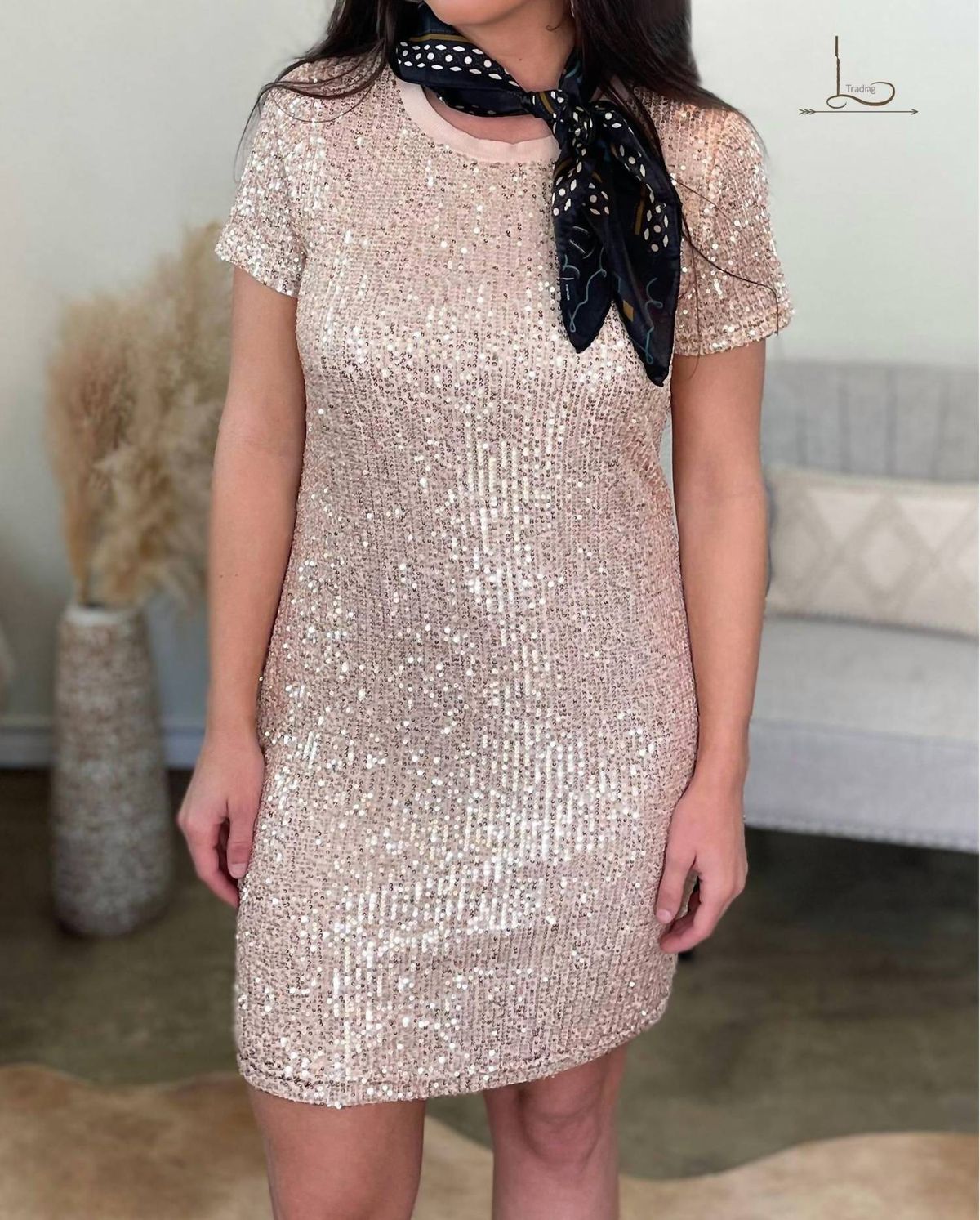 Style 1-766782216-3471 mittoshop Size S Rose Gold Cocktail Dress on Queenly
