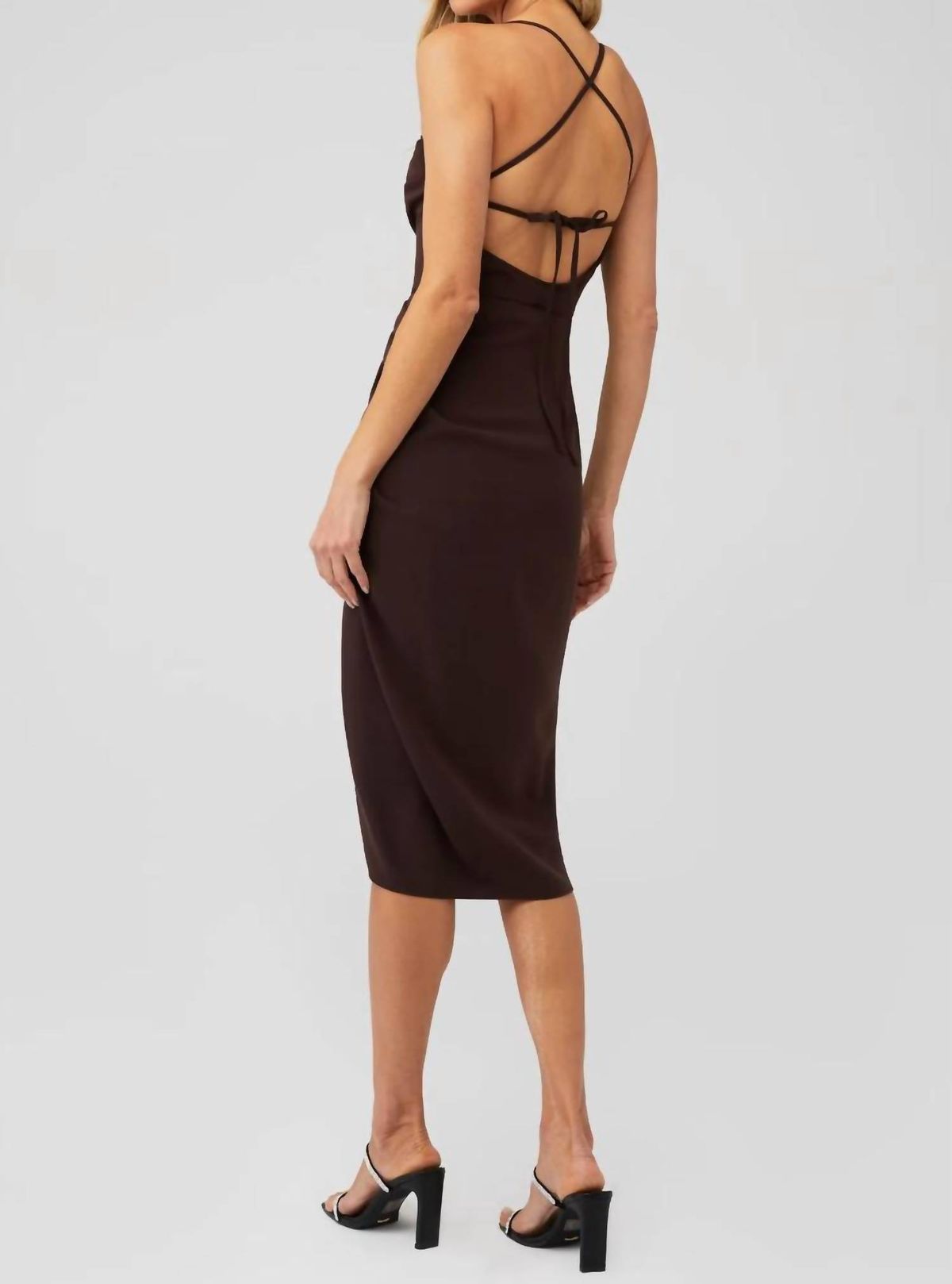Style 1-1623258543-2901-1 Amanda Uprichard Size M Brown Cocktail Dress on Queenly