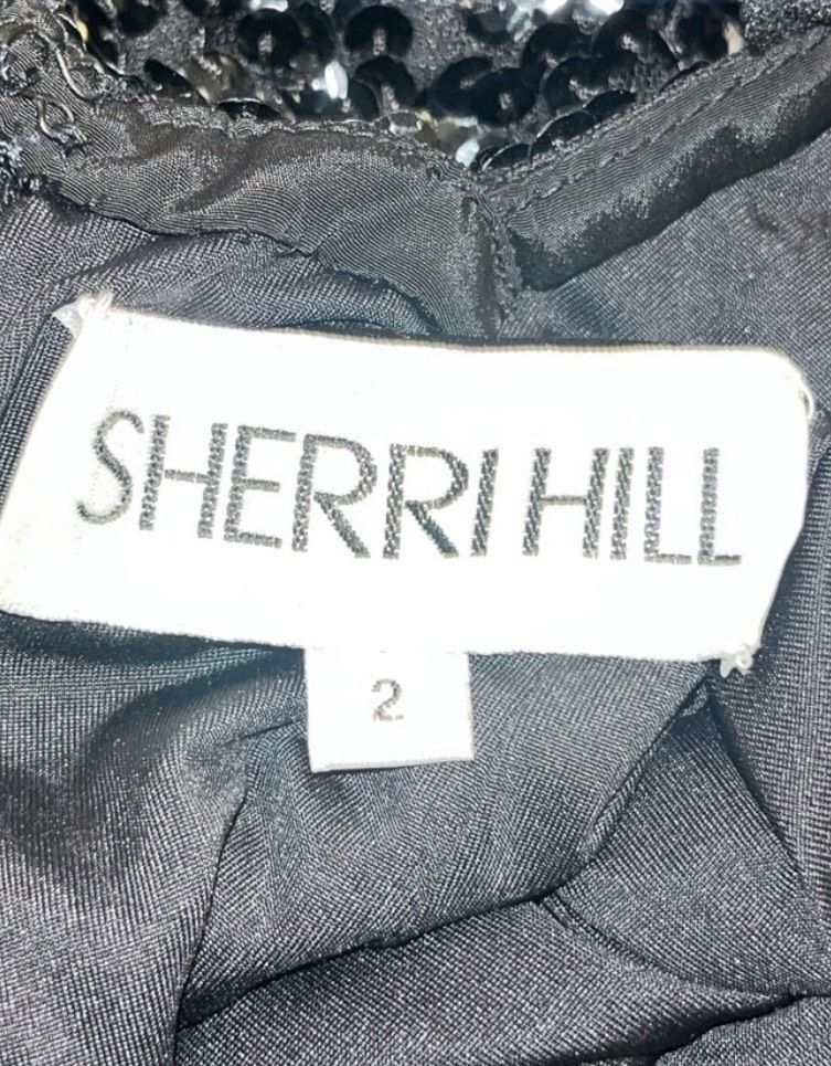 Sherri Hill Size 2 Prom One Shoulder Black Floor Length Maxi on Queenly