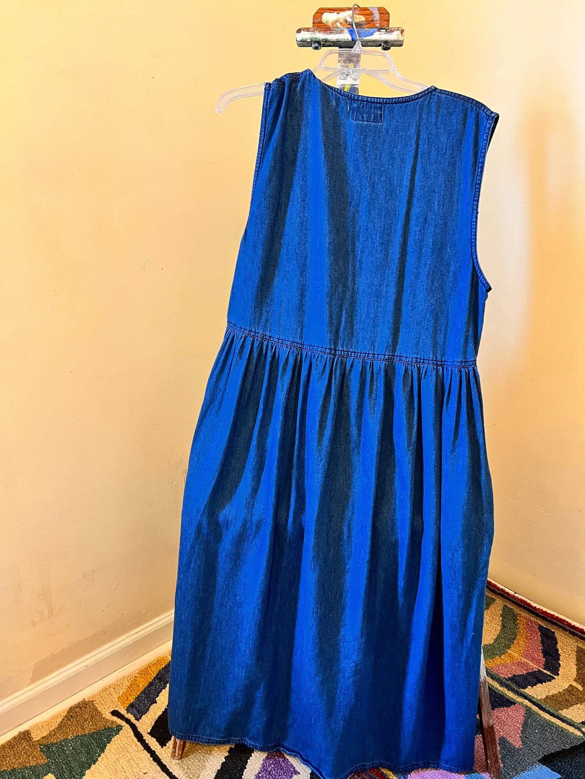 Size L Blue Floor Length Maxi on Queenly