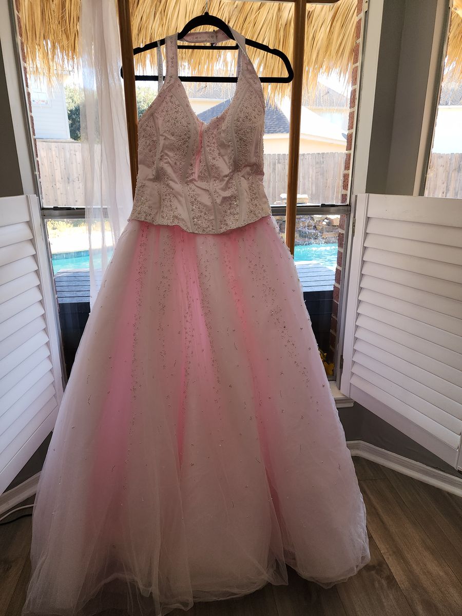 Girls Size 12 Pink Ball Gown on Queenly