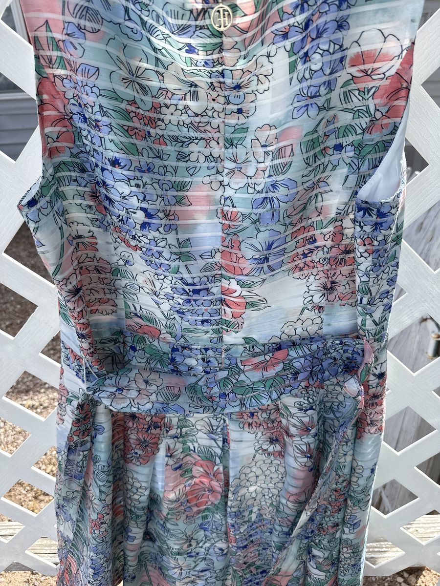 Tommy Hilfiger Size XL Homecoming Floral Multicolor Cocktail Dress on Queenly
