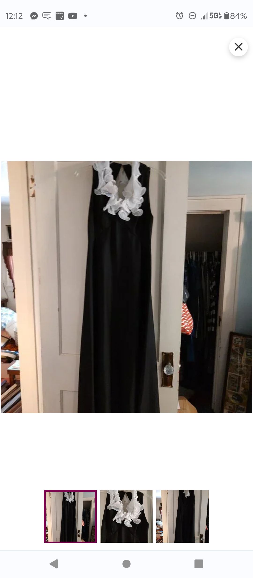 Hand made Size 10 Prom Black Ball Gown on Queenly