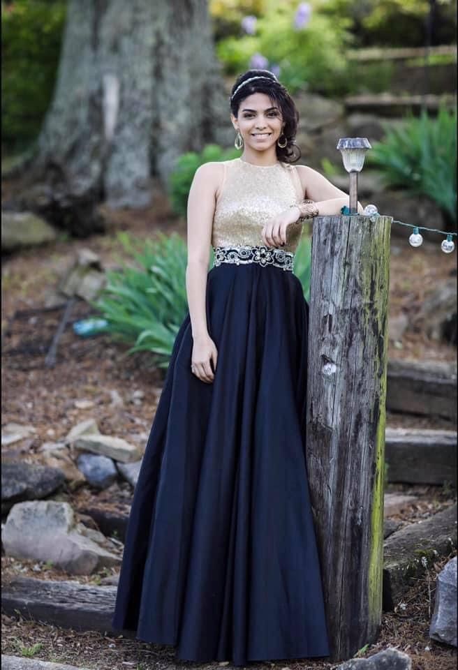 Size 0 Prom Sheer Black Ball Gown on Queenly
