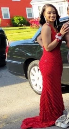 Jovani Size 4 Prom Red A-line Dress on Queenly