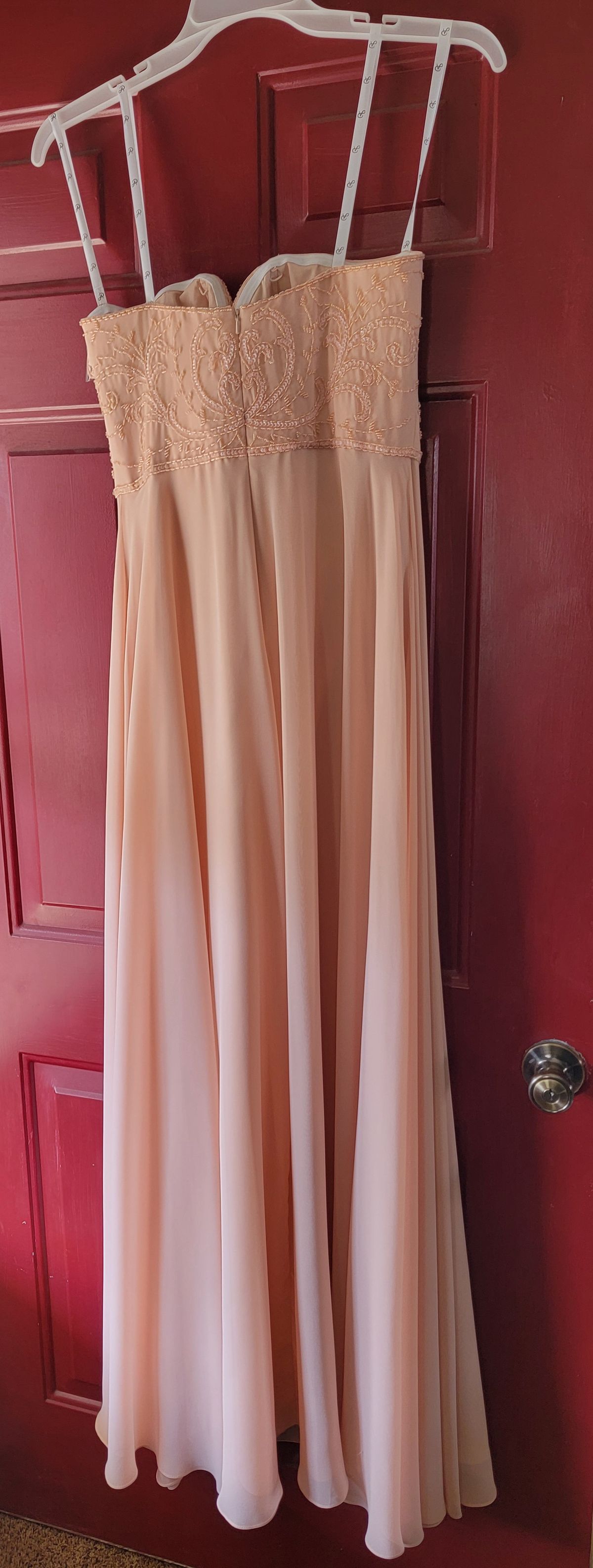 Adrianna Papell Size 12 Prom Orange Floor Length Maxi on Queenly