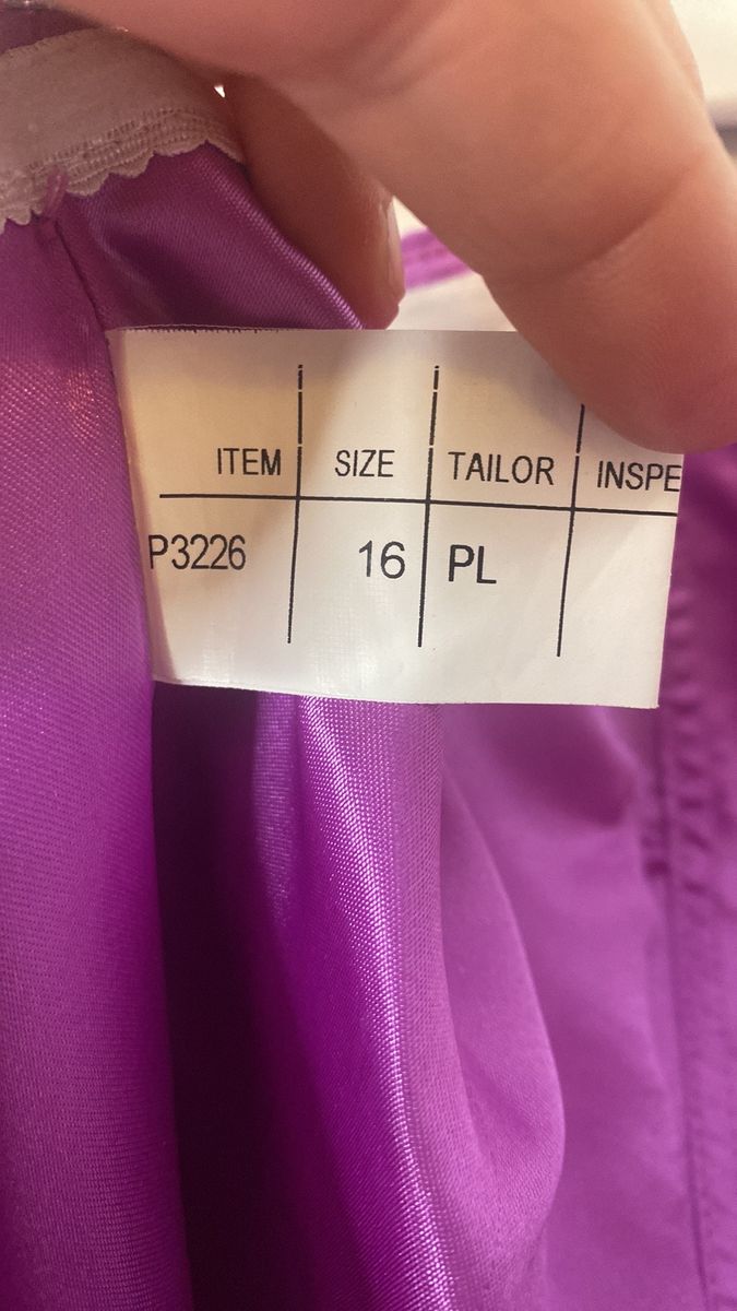 Style P3226 Kiss Kiss Formal Plus Size 16 Prom Strapless Sheer Purple A-line Dress on Queenly