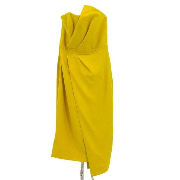 House of CB Size 2 Prom Strapless Yellow Cocktail Dress on Queenly