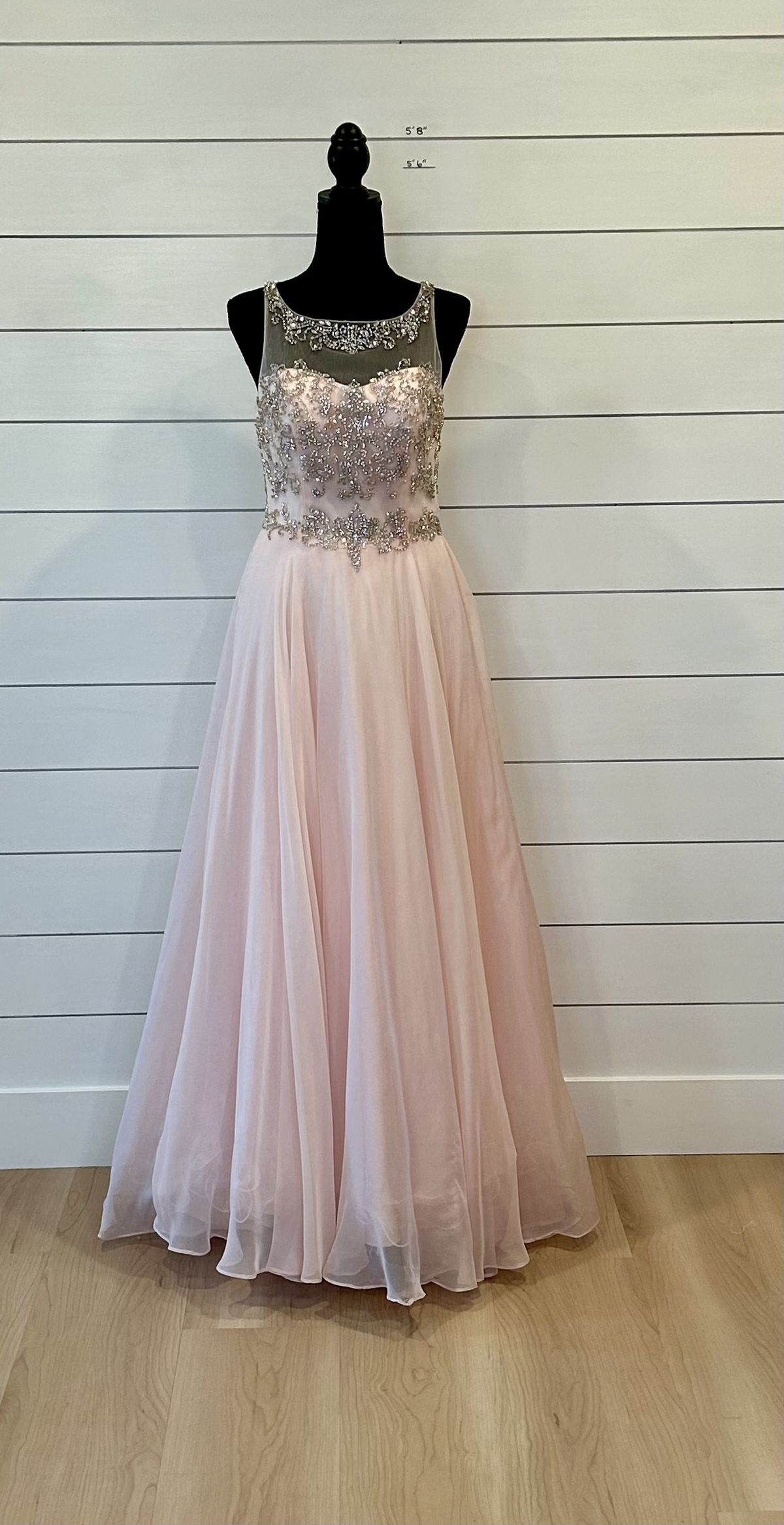 Alyce Paris Size 4 Prom Sequined Light Pink A-line Dress on Queenly