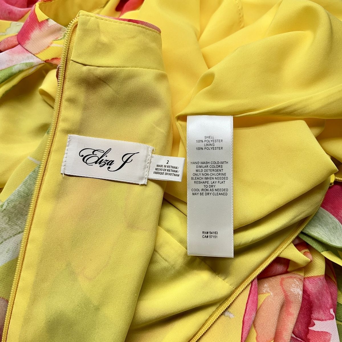 Eliza J Size 2 Halter Floral Yellow Floor Length Maxi on Queenly