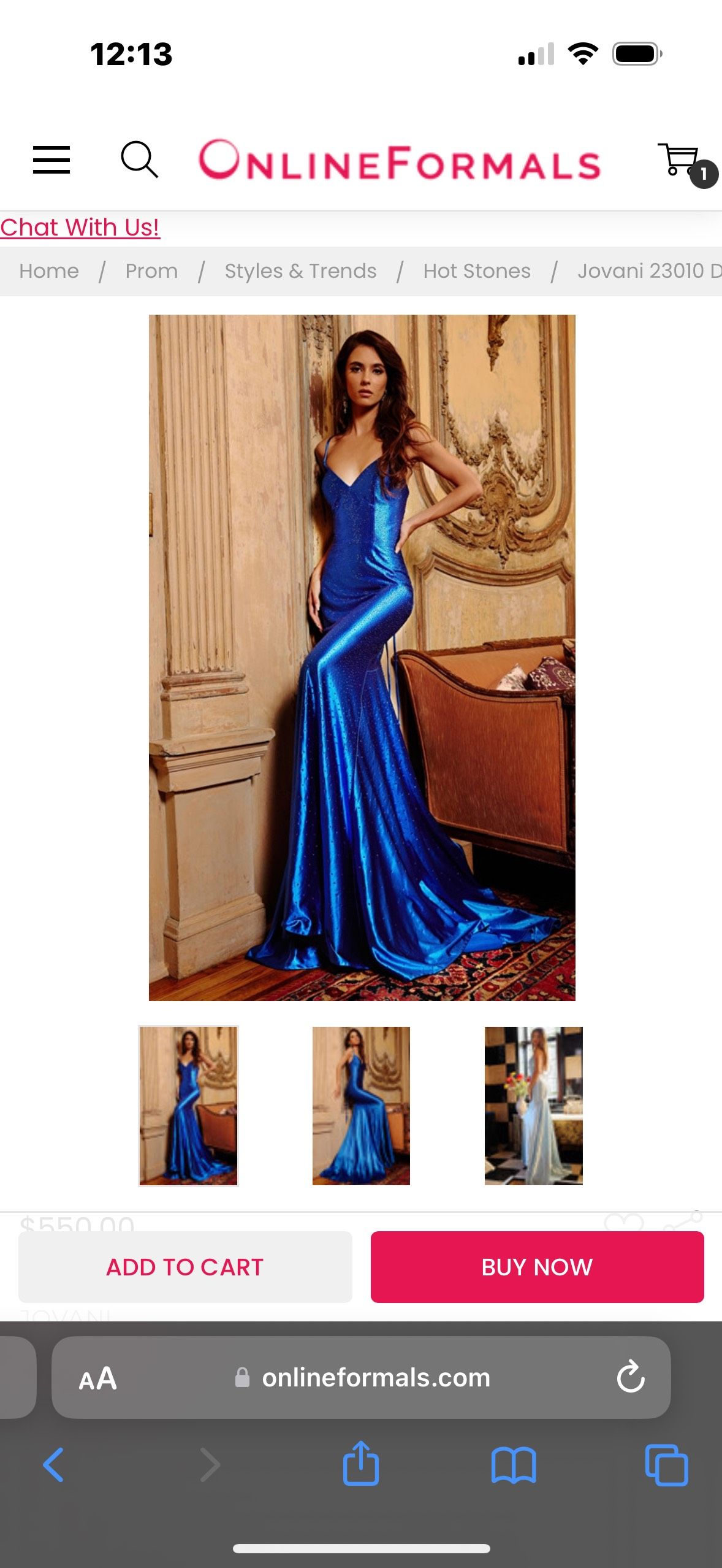 Style 23010 Jovani Size 2 Prom Plunge Blue Mermaid Dress on Queenly