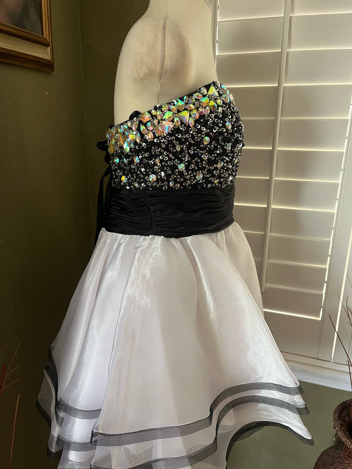 Let’s fashion Size XL Prom Strapless Black Cocktail Dress on Queenly