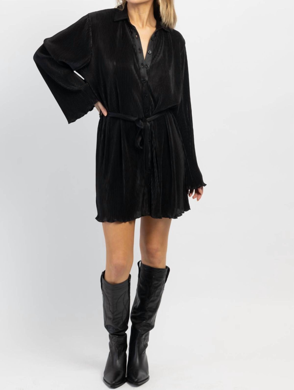 Style 1-1257709394-3236 MABLE Size S Long Sleeve Black Cocktail Dress on Queenly