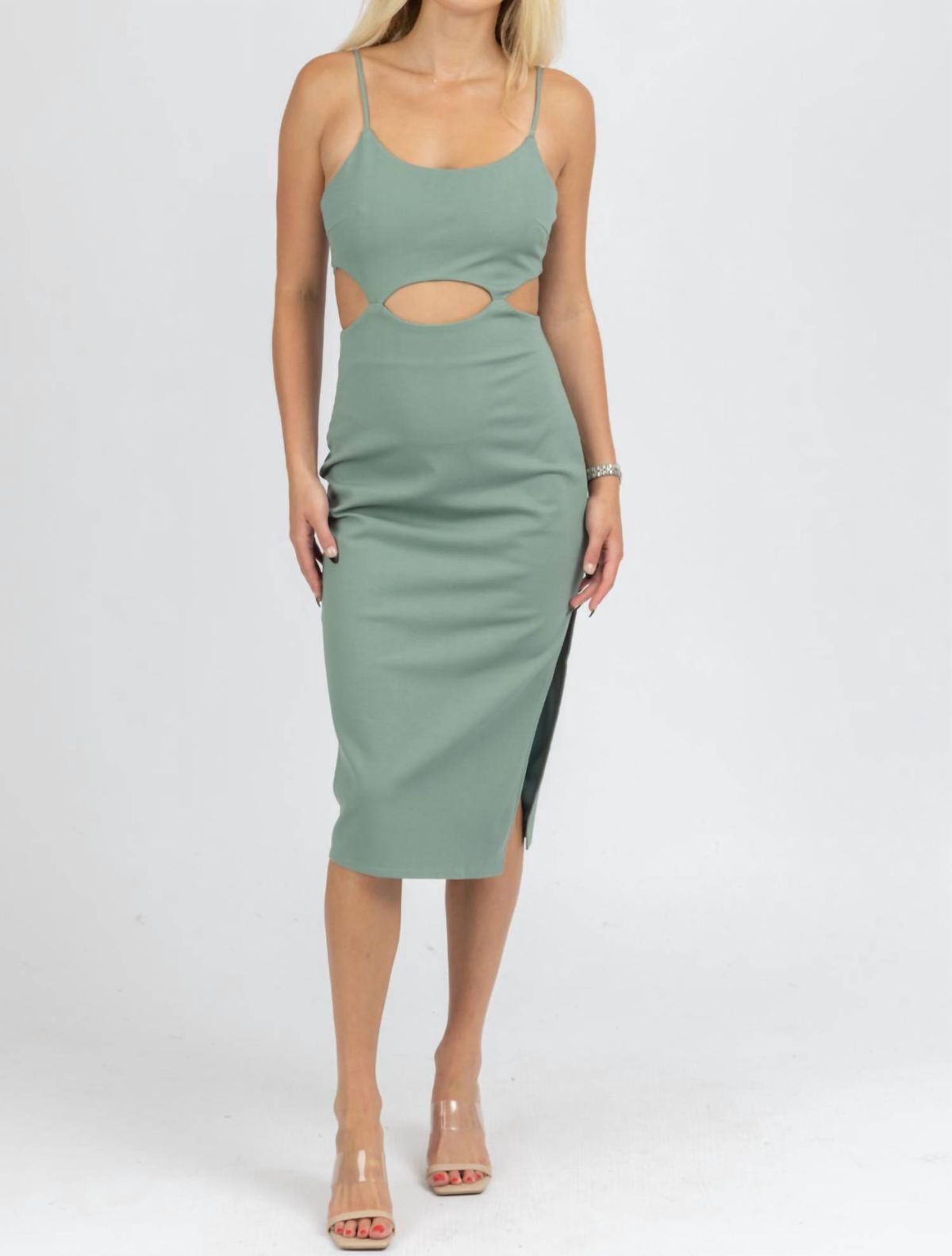 Style 1-1287005024-2696 Fore Size L Green Cocktail Dress on Queenly