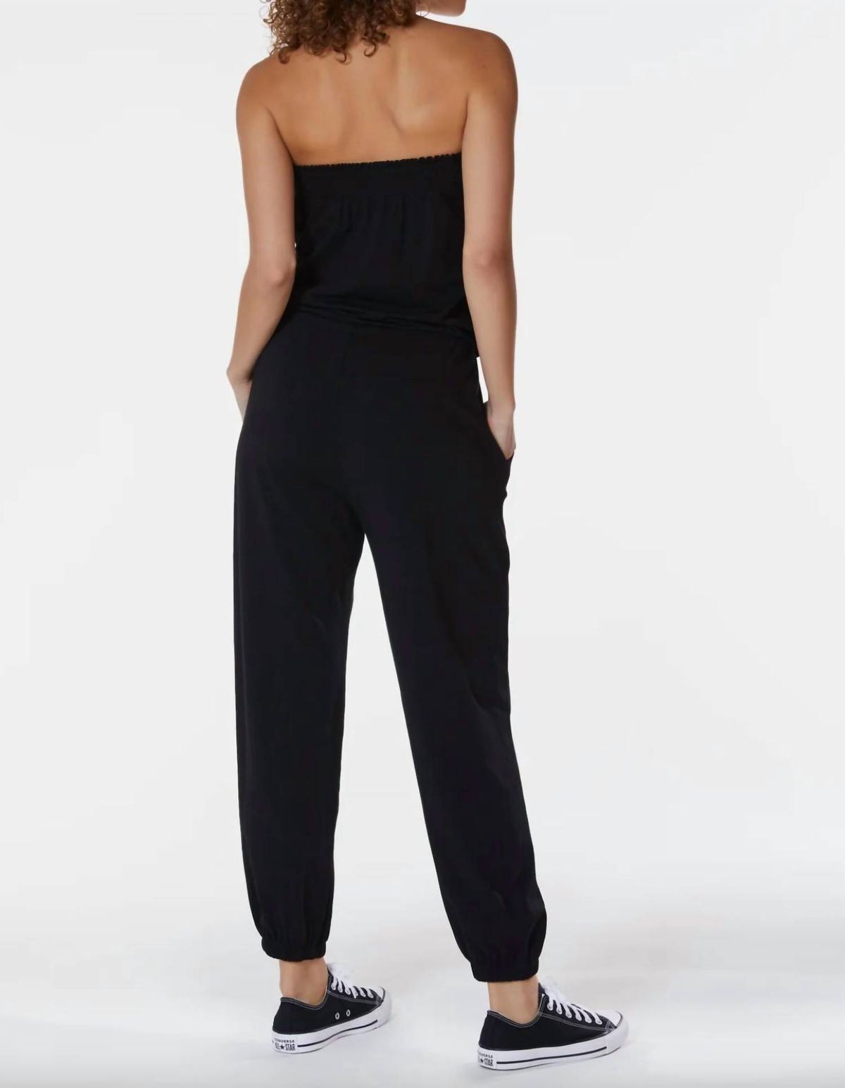 Style 1-1441045524-2791 bobi Size L Strapless Black Formal Jumpsuit on Queenly