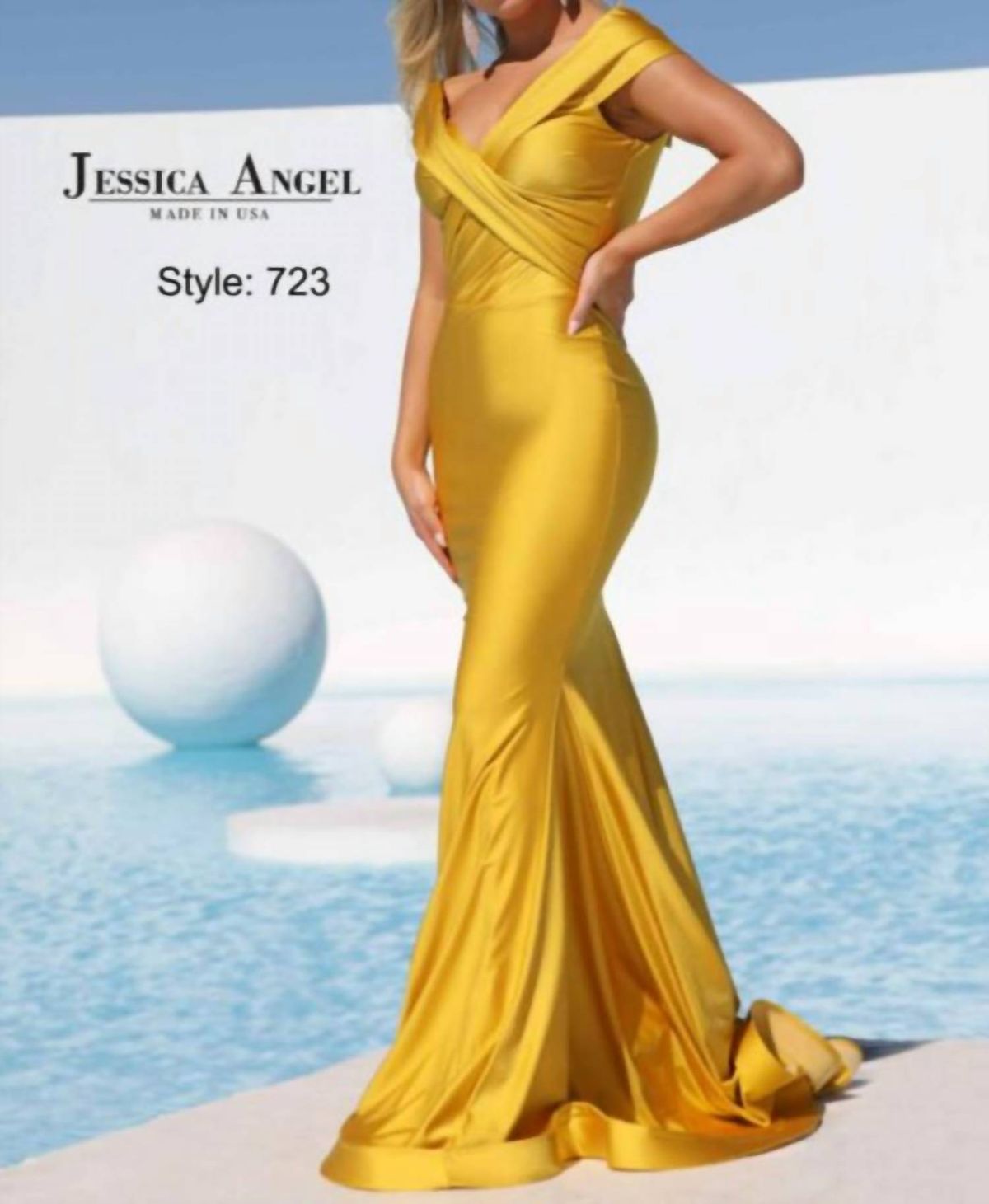 Style 1-1537275706-3236 JESSICA ANGEL Size S Off The Shoulder Red Mermaid Dress on Queenly