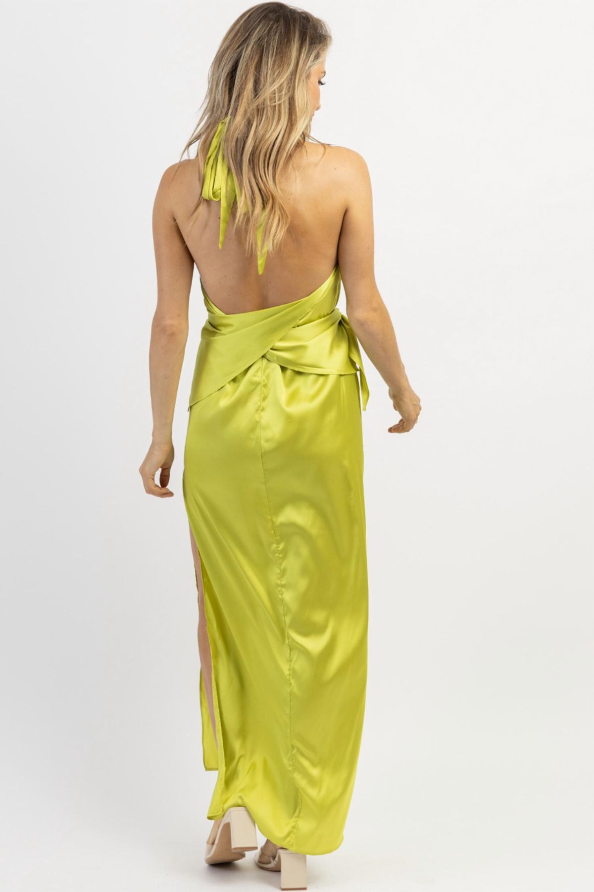 Style 1-1861816748-2901 LUXXEL Size M Blazer Green Floor Length Maxi on Queenly