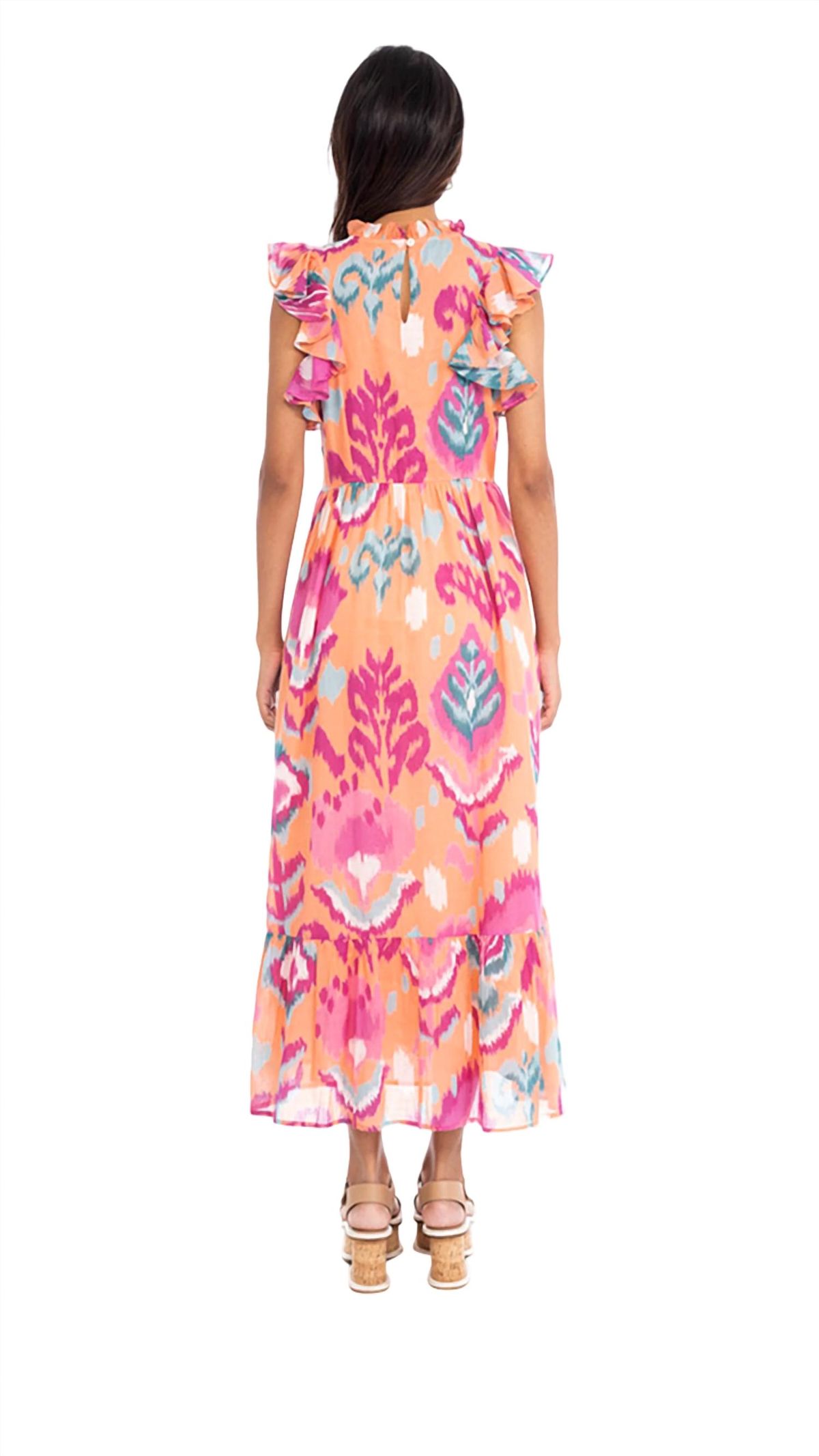 Style 1-214731446-2791 BANJANAN Size L Floral Pink Cocktail Dress on Queenly
