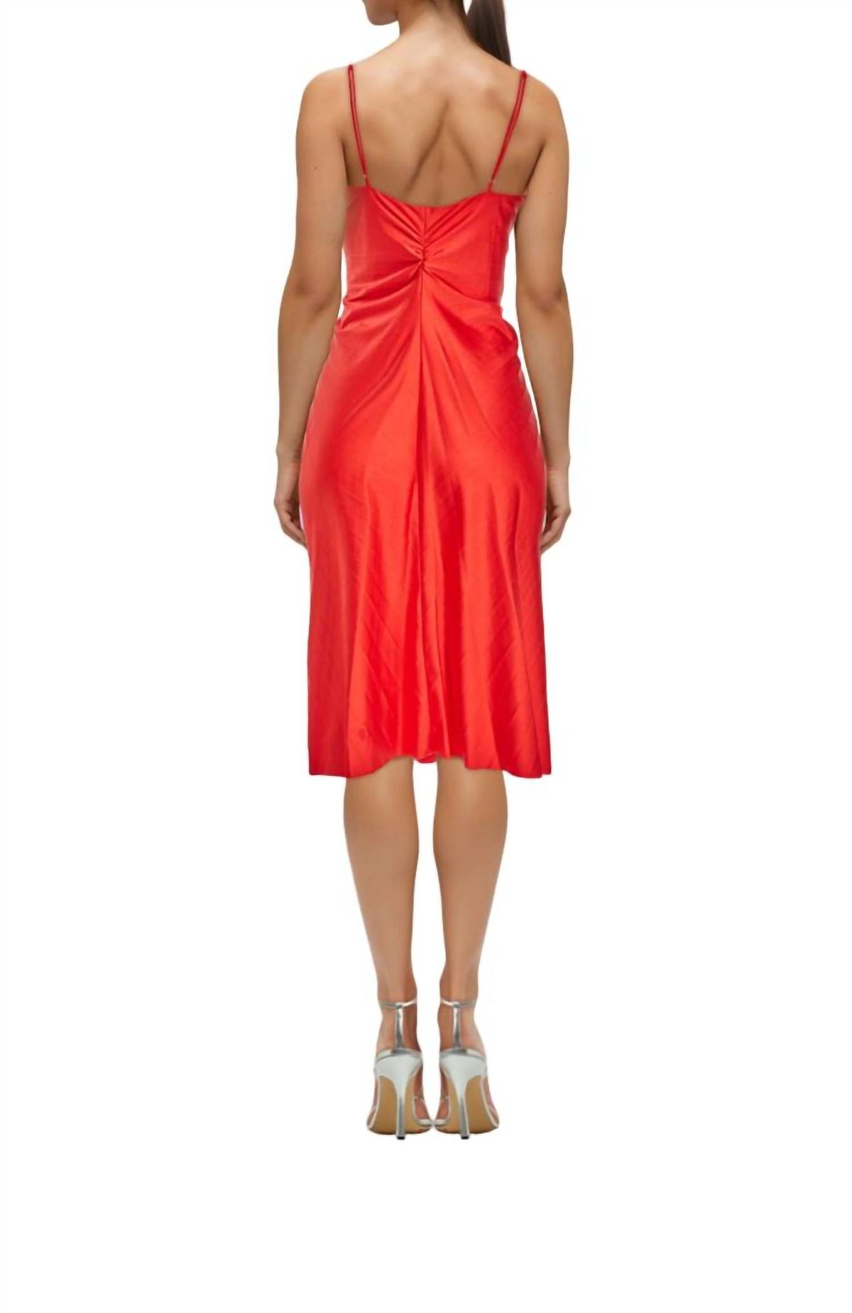 Style 1-2231282847-3471 DELFI COLLECTIVE Size S Plunge Red Cocktail Dress on Queenly