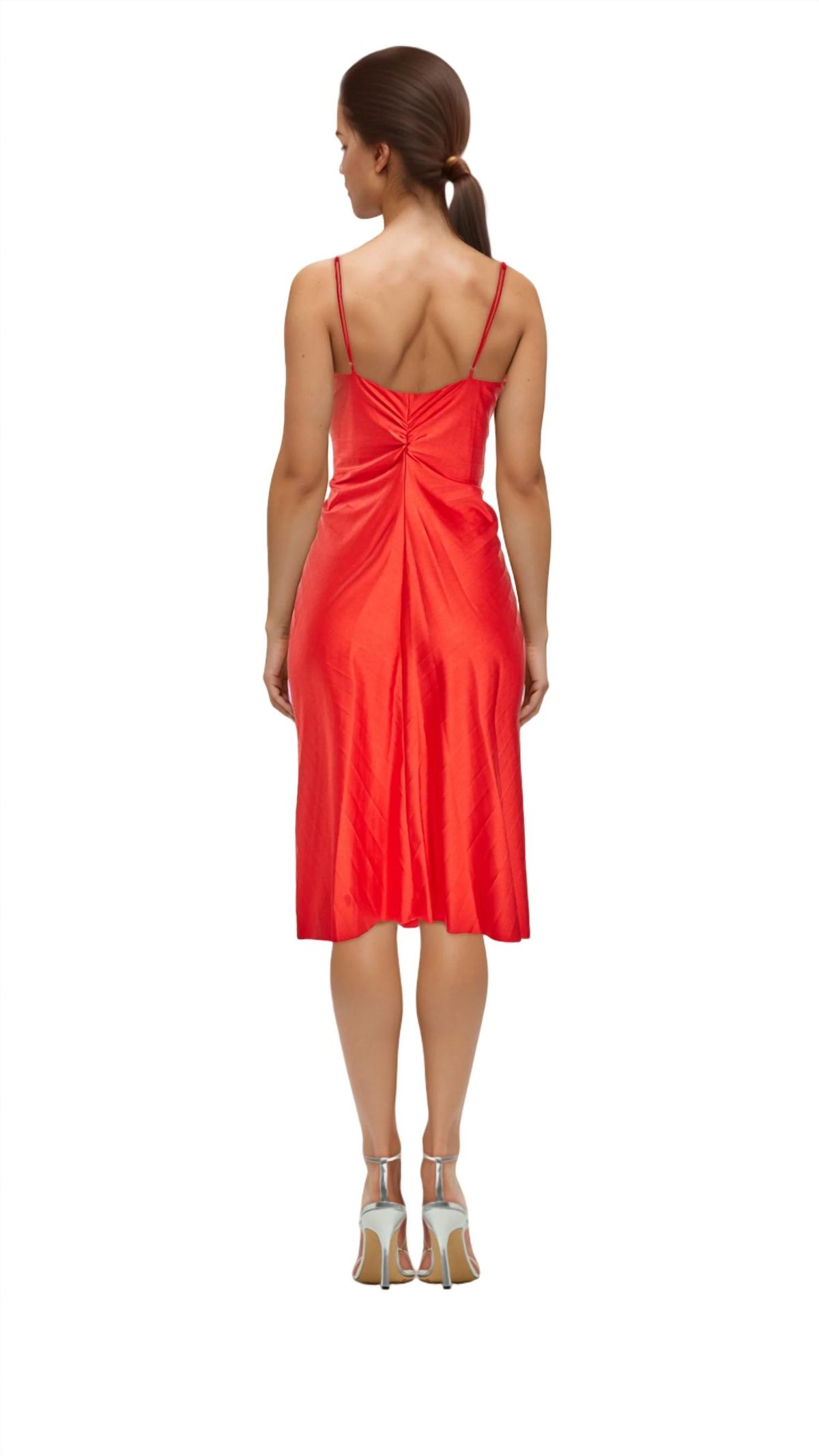 Style 1-2231282847-3471 DELFI COLLECTIVE Size S Plunge Red Cocktail Dress on Queenly