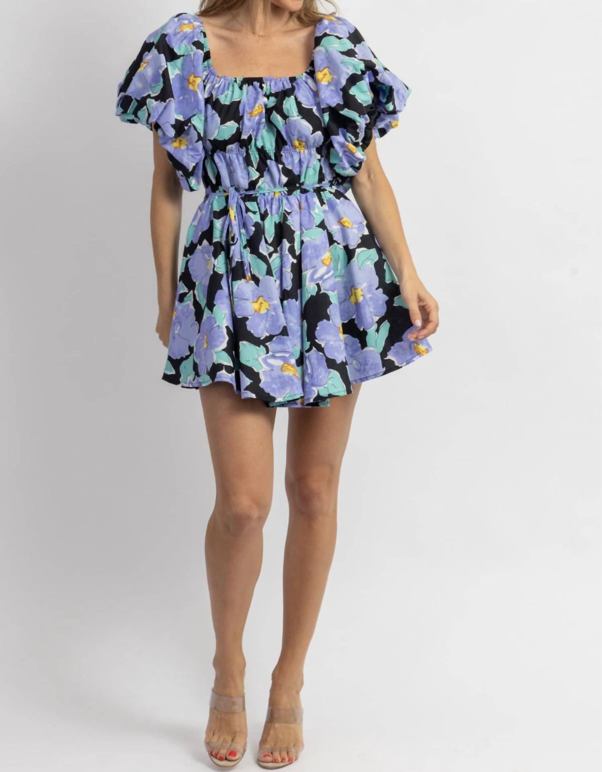 Style 1-2663816983-3236 &merci Size S Floral Purple Cocktail Dress on Queenly