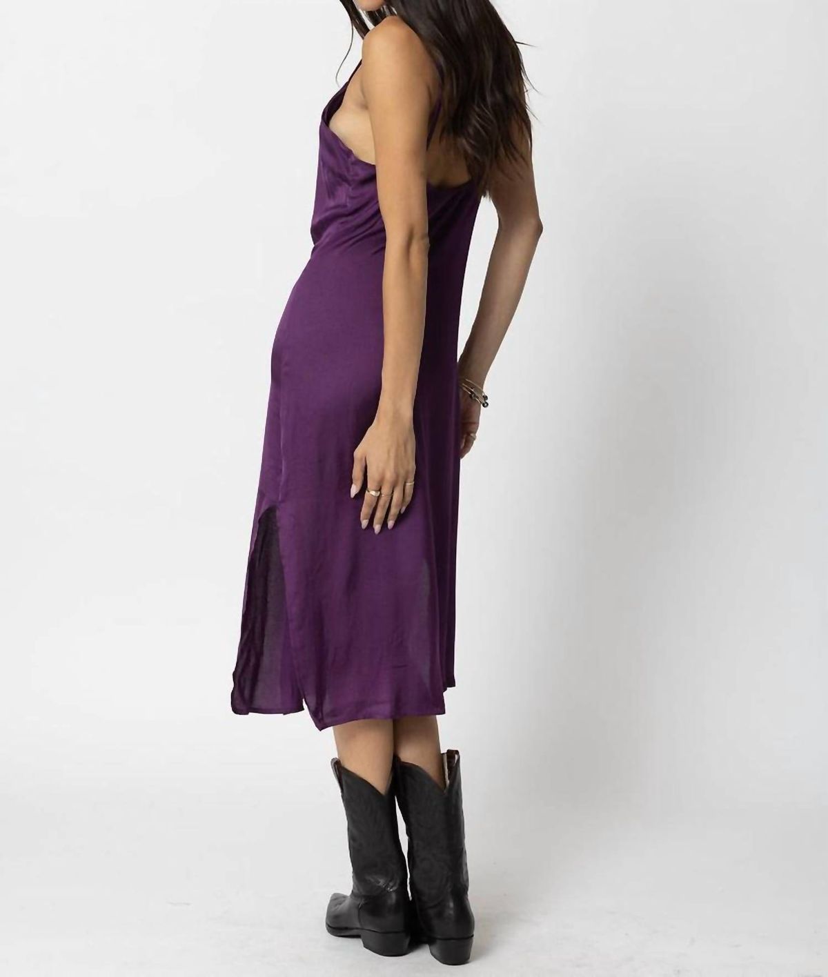 Style 1-3592217054-3011 Stillwater Size M Satin Purple Cocktail Dress on Queenly