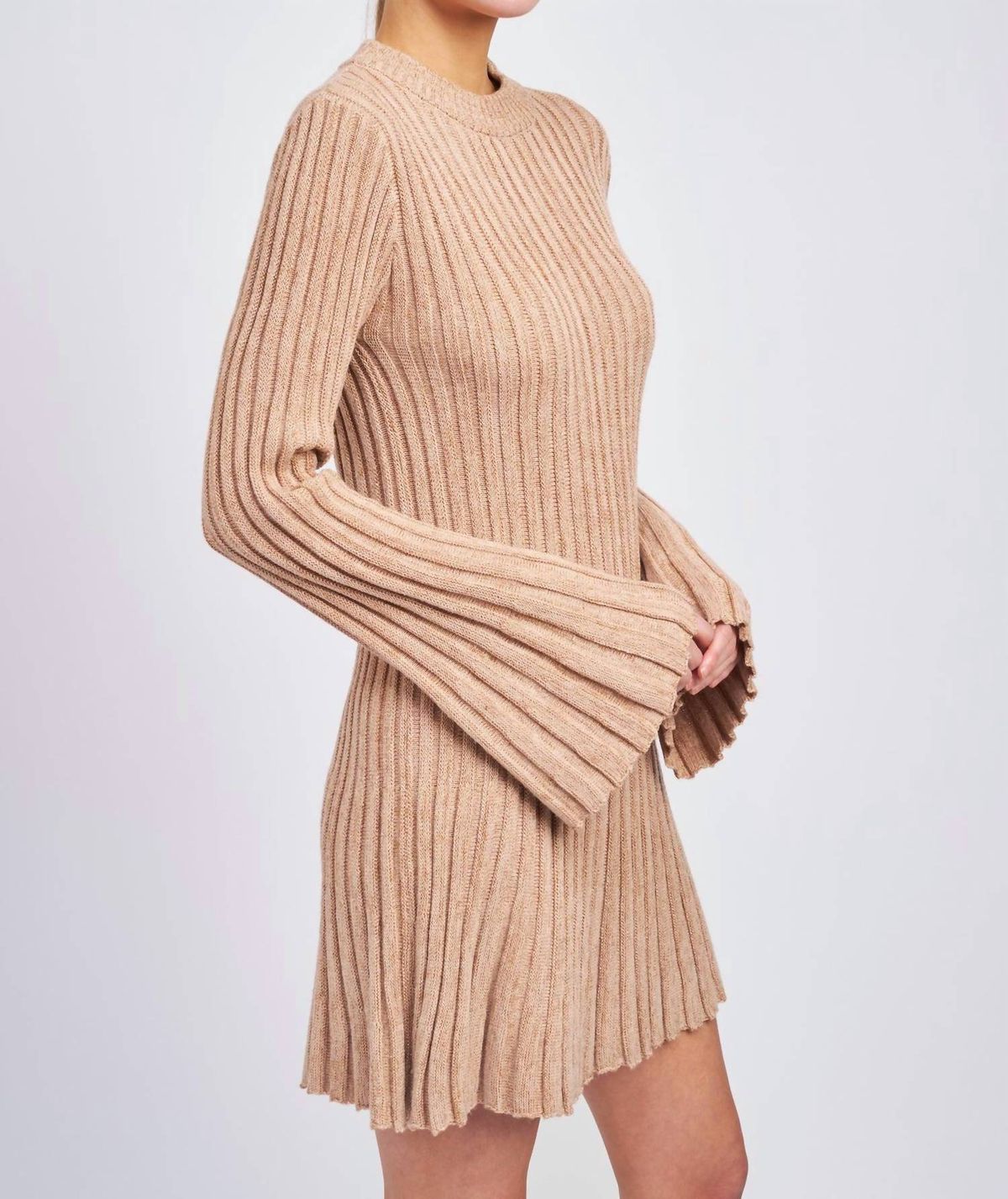 Style 1-3616908237-3471 En Saison Size S Long Sleeve Rose Gold Cocktail Dress on Queenly