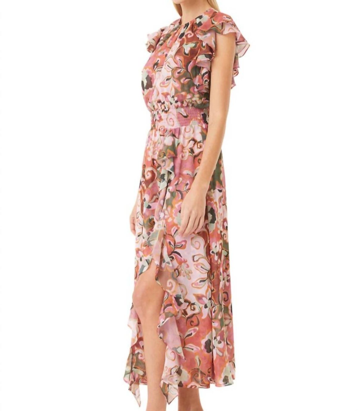 Style 1-3625555972-2696 Misa Los Angeles Size L High Neck Pink Cocktail Dress on Queenly