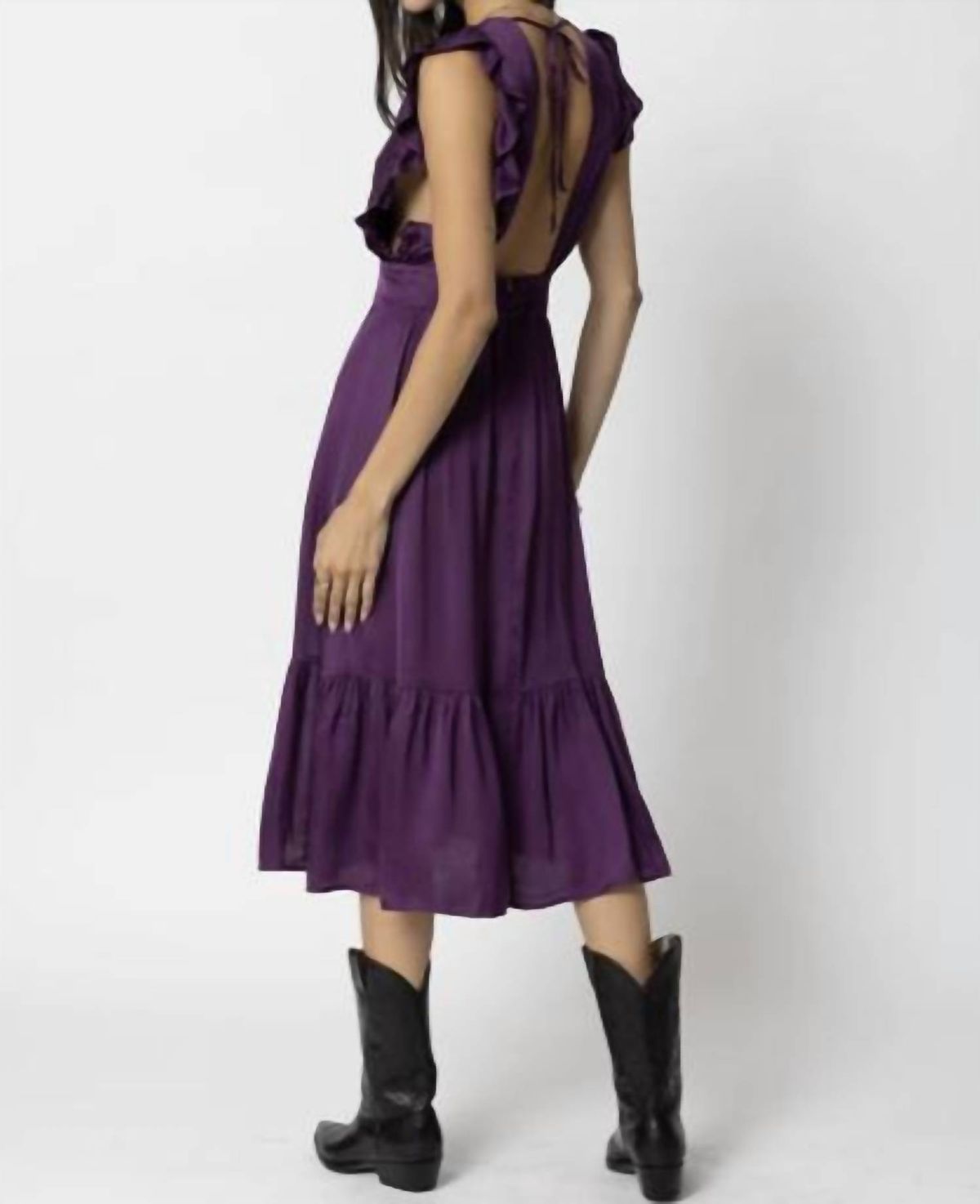 Style 1-3984669235-3471 Stillwater Size S Plunge Purple Cocktail Dress on Queenly