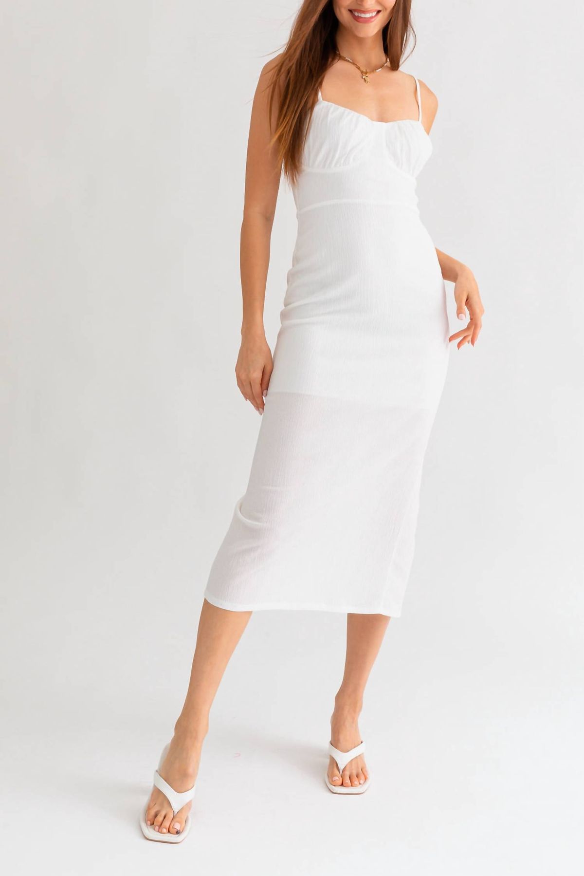 Style 1-4137682178-2696 LE LIS Size L White Cocktail Dress on Queenly
