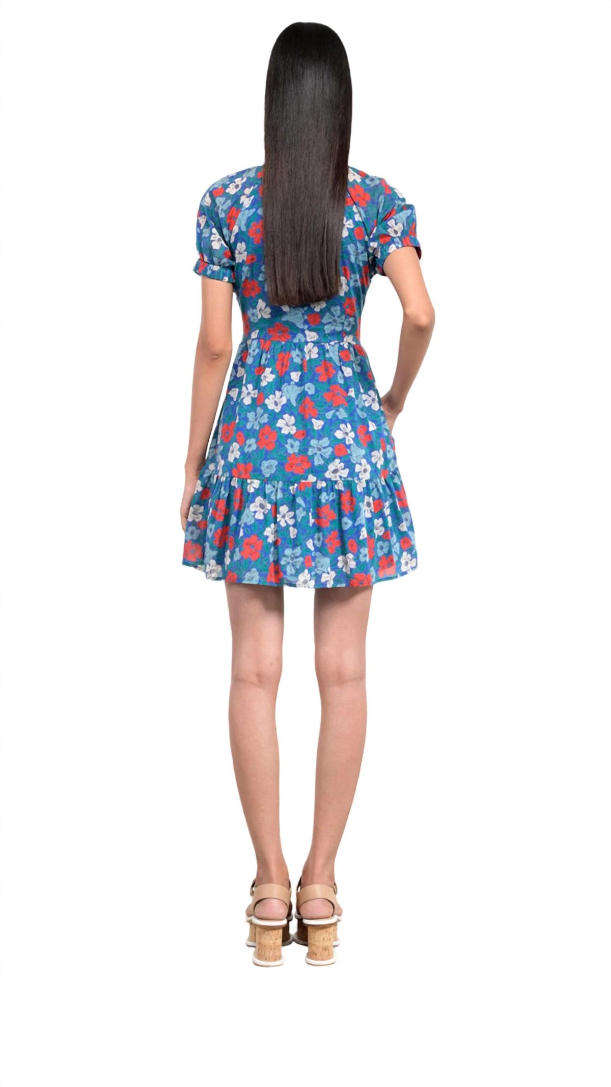 Style 1-433317572-2791 BANJANAN Size L Blue Cocktail Dress on Queenly