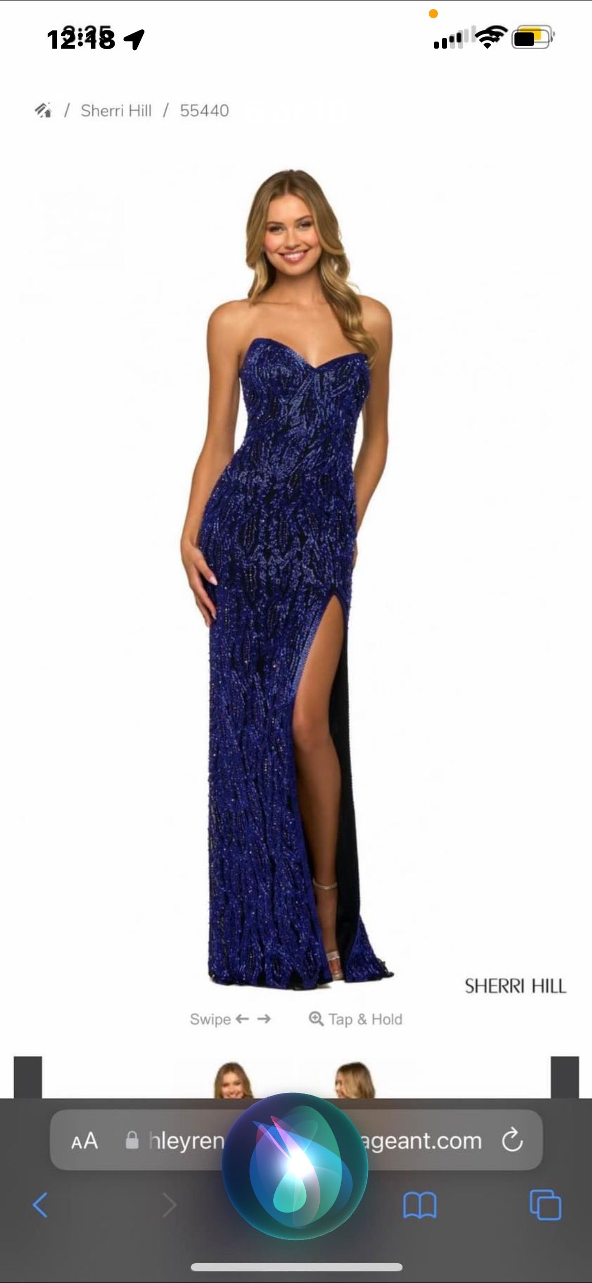 Size 00 Pageant Plunge Blue Dress With Train on Queenly