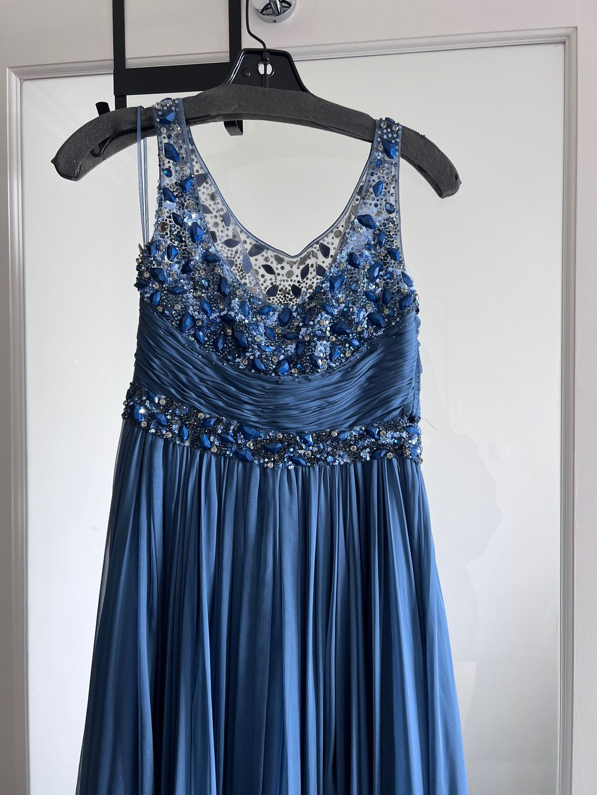 Size 2 Prom Blue Floor Length Maxi on Queenly