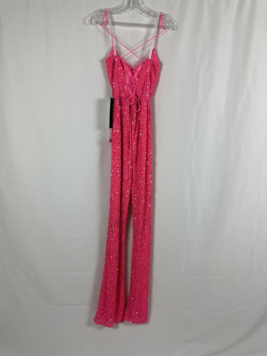 Primavera Size 8 Prom Pink Formal Jumpsuit on Queenly