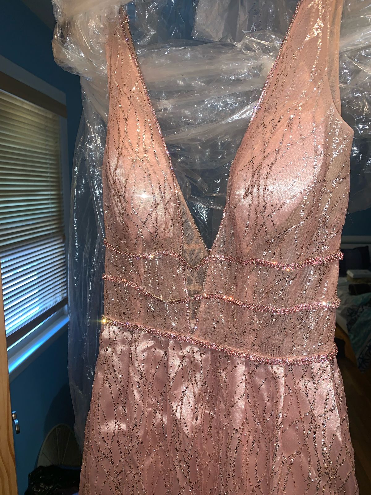 Size 0 Prom Pink Dress With Train on Queenly
