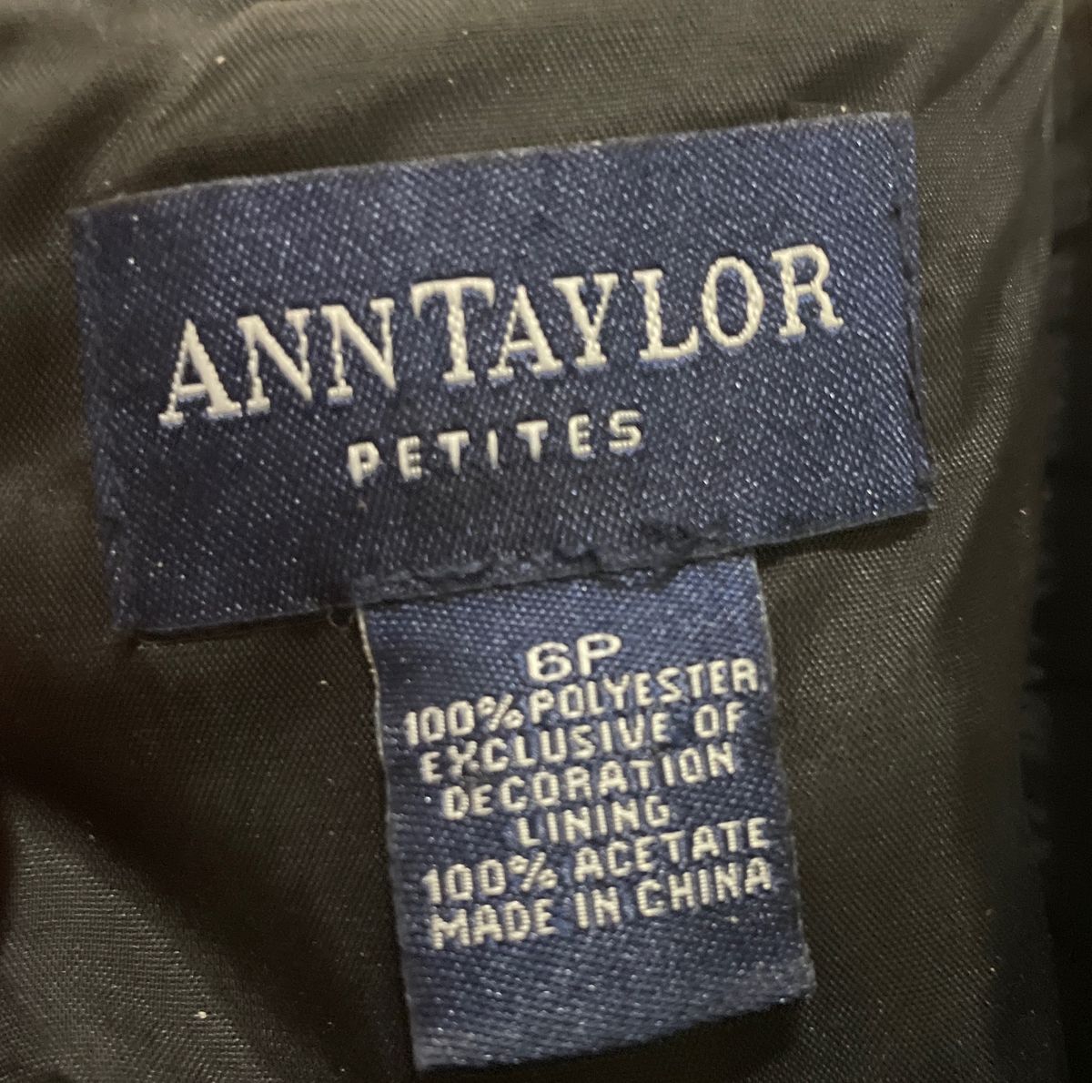 Ann Taylor Petites Size 6 Prom Black Cocktail Dress on Queenly