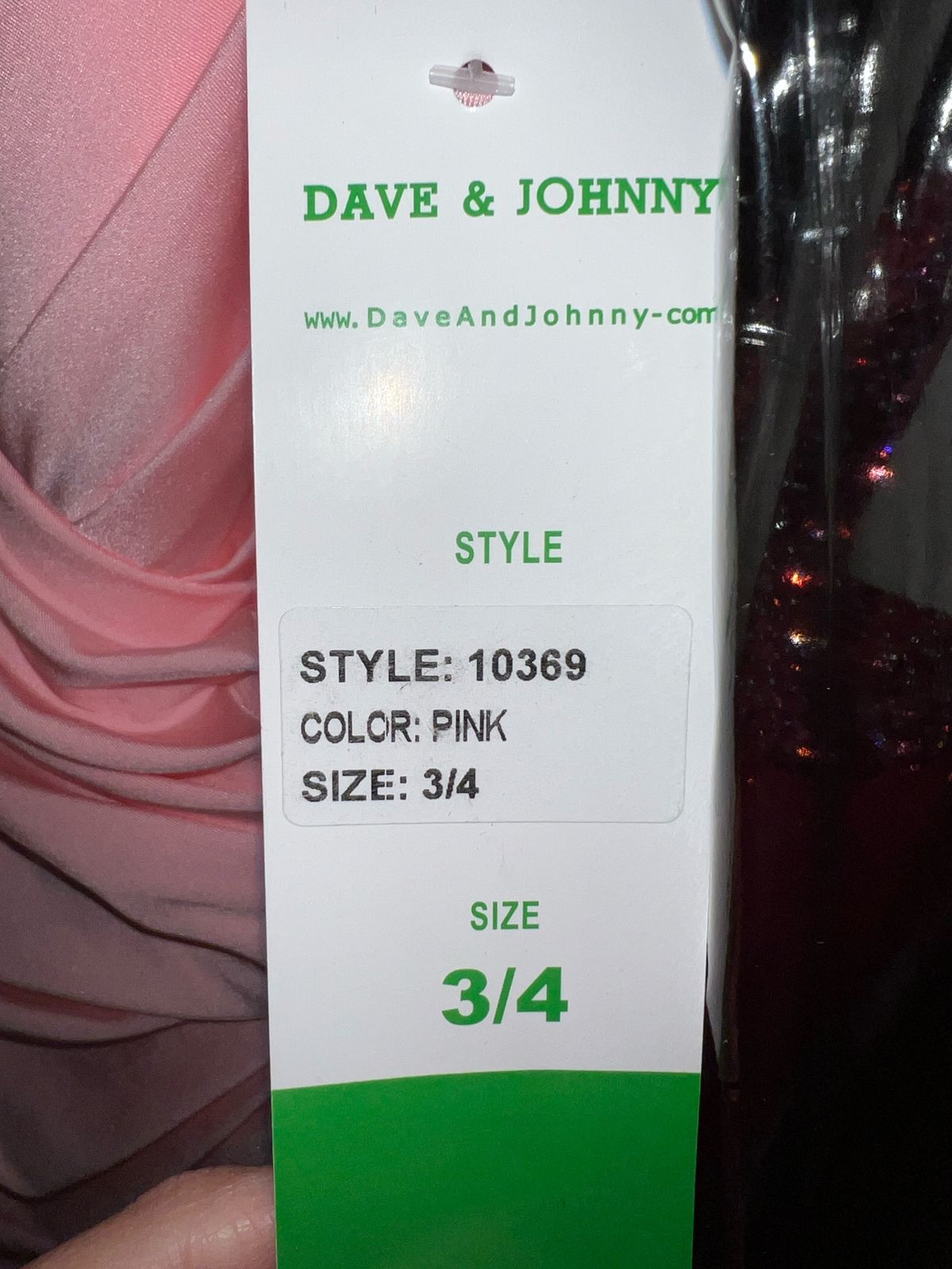 Style 10369 Dave and Johnny Size 4 Prom Plunge Pink A-line Dress on Queenly