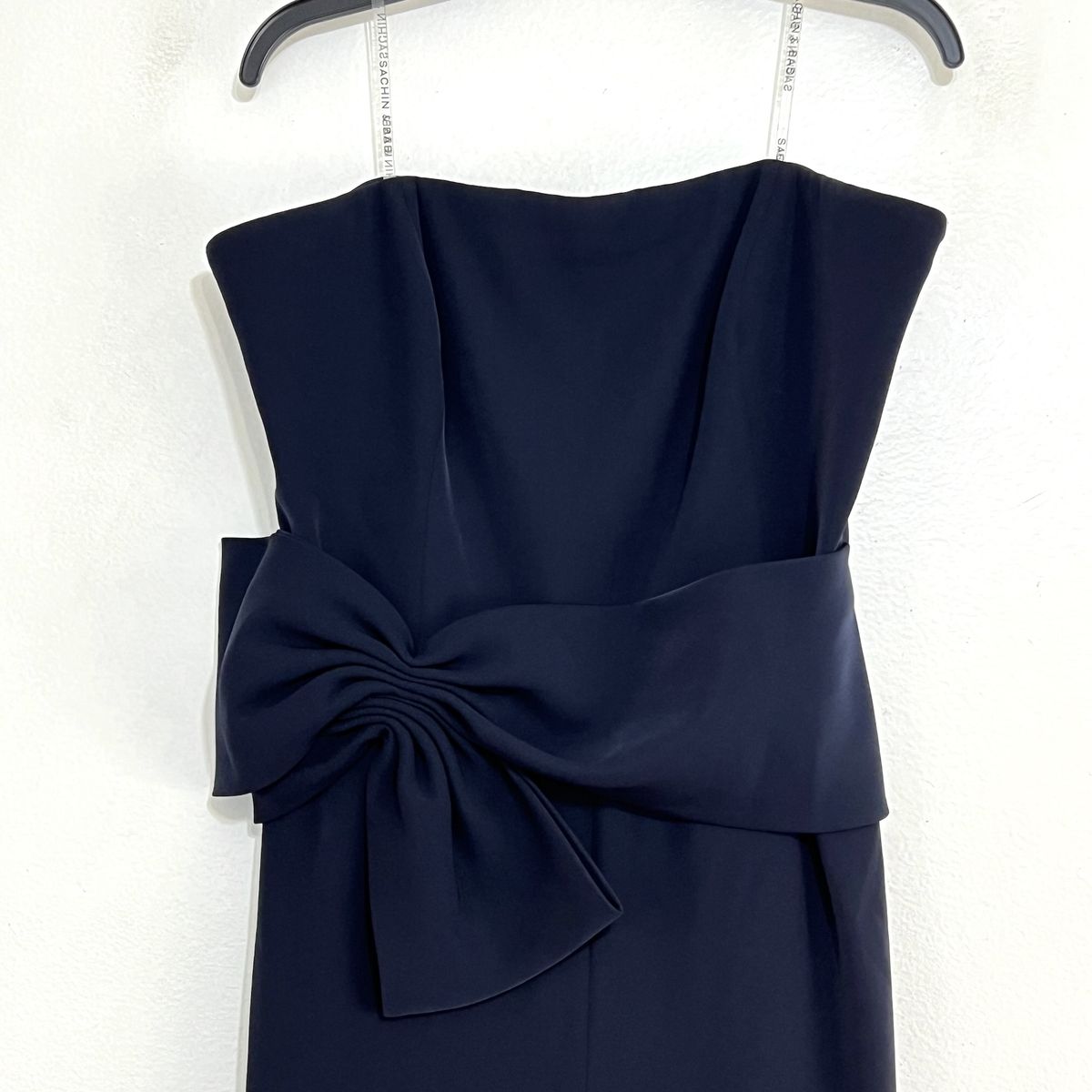 Style Whitley Sachin & Babi Size 14 Strapless Navy Blue Formal Jumpsuit on Queenly