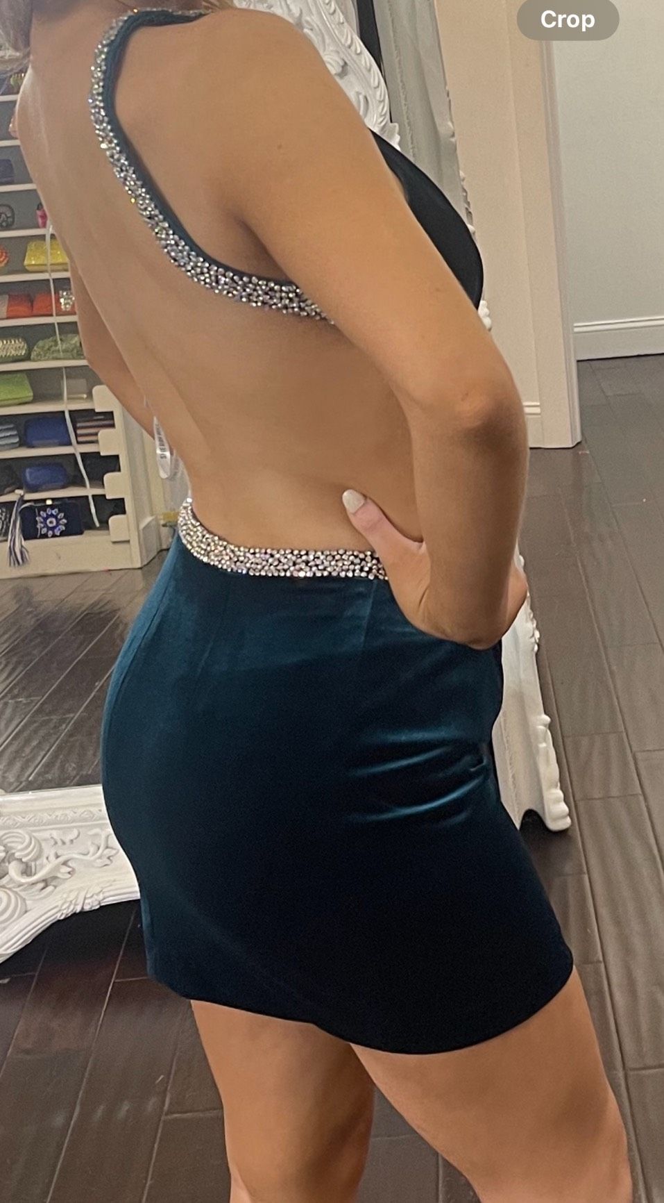 Sherri Hill Size 2 Pageant One Shoulder Green Cocktail Dress on Queenly
