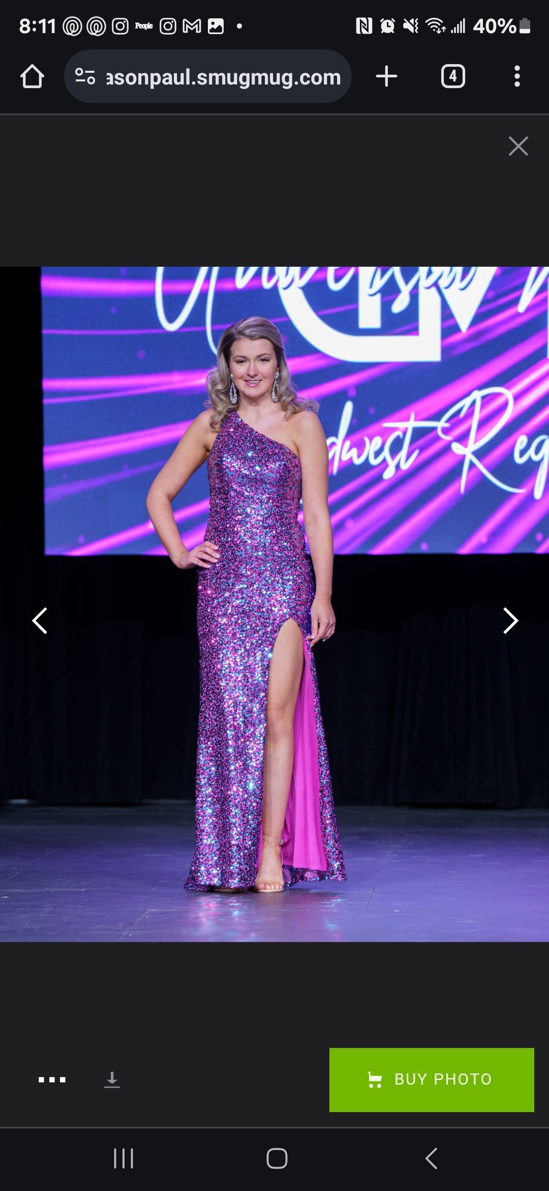 MoriLee Size 4 Prom Purple Side Slit Dress on Queenly