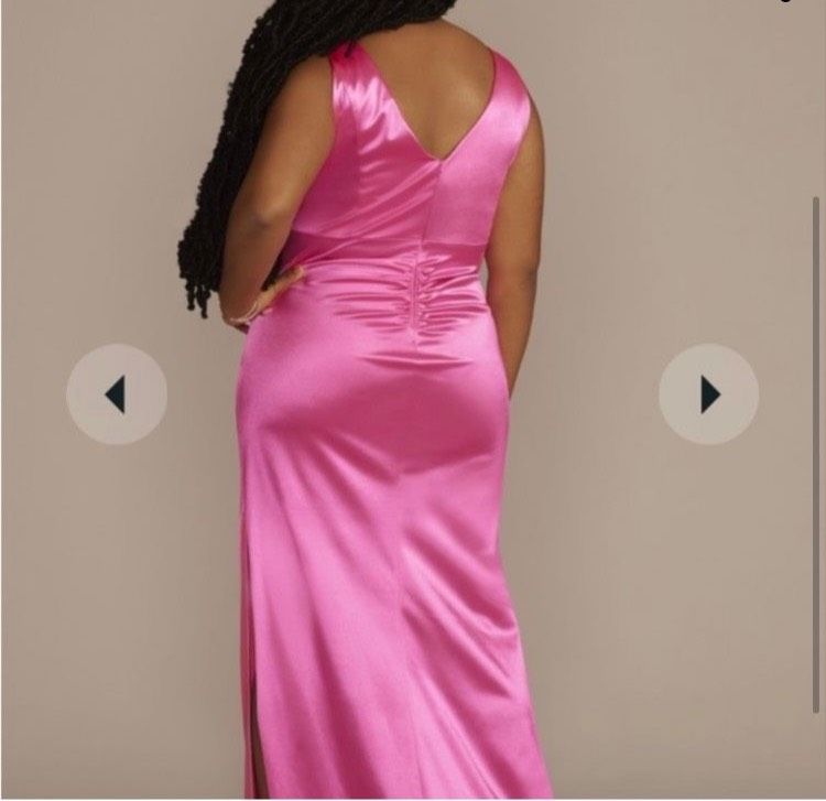 Plus Size 20 Pink Floor Length Maxi on Queenly