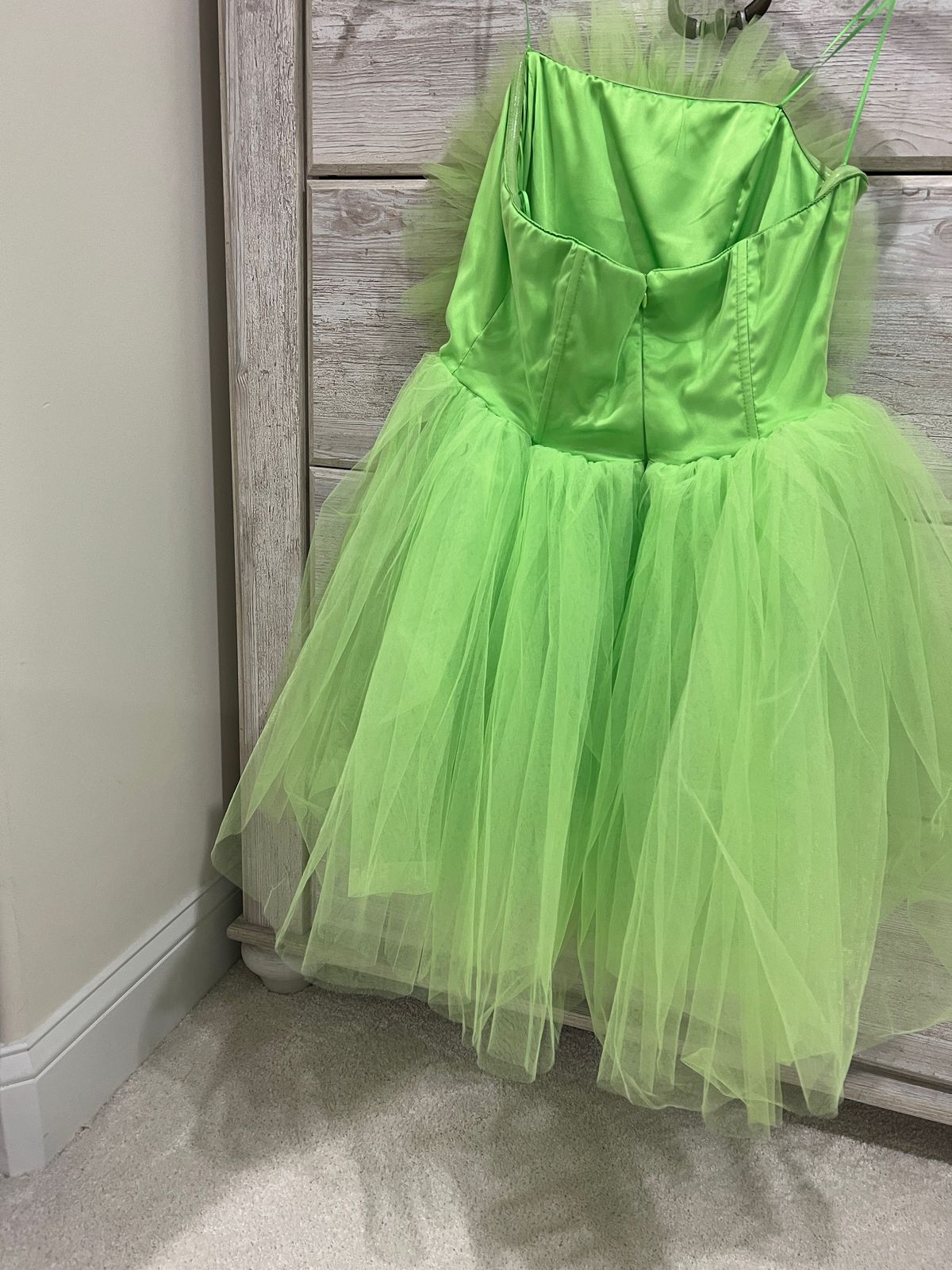 Style 194062cw Akira Size S Nightclub Strapless Green Cocktail Dress on Queenly